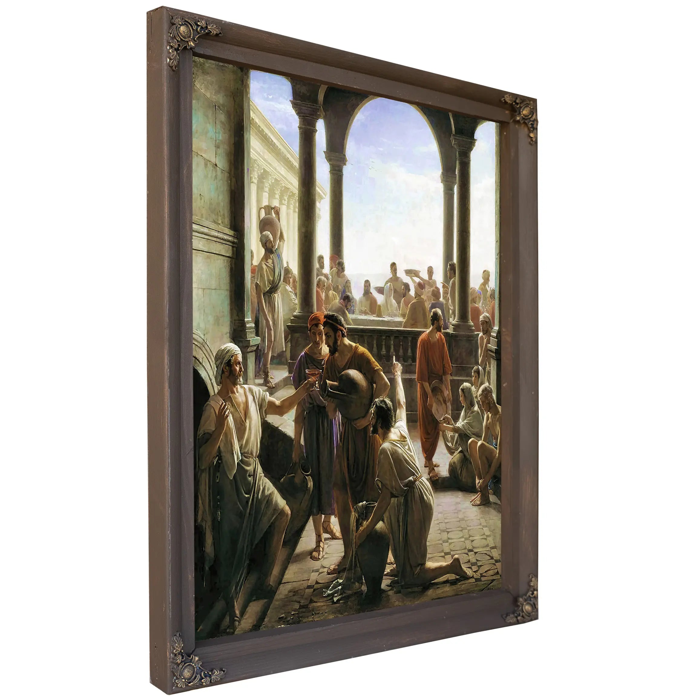 Turning Water To Wine The Wedding At Cana by Carl Bloch