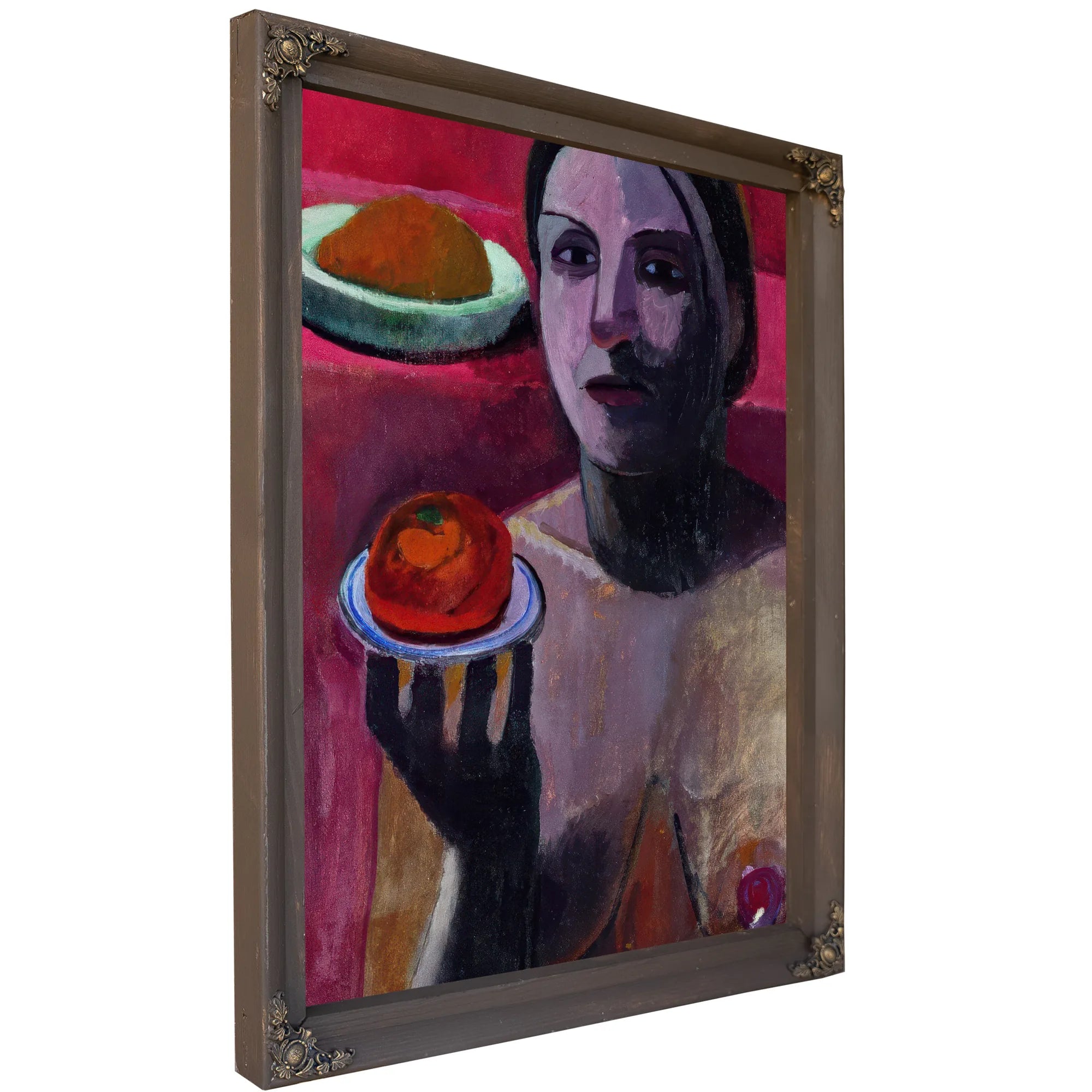Paula Modersohn Becker Italian Woman With A Plate In Her Raised Hand 1906 Trivium Art History By Paula Modersohn Becker Fine Art Print