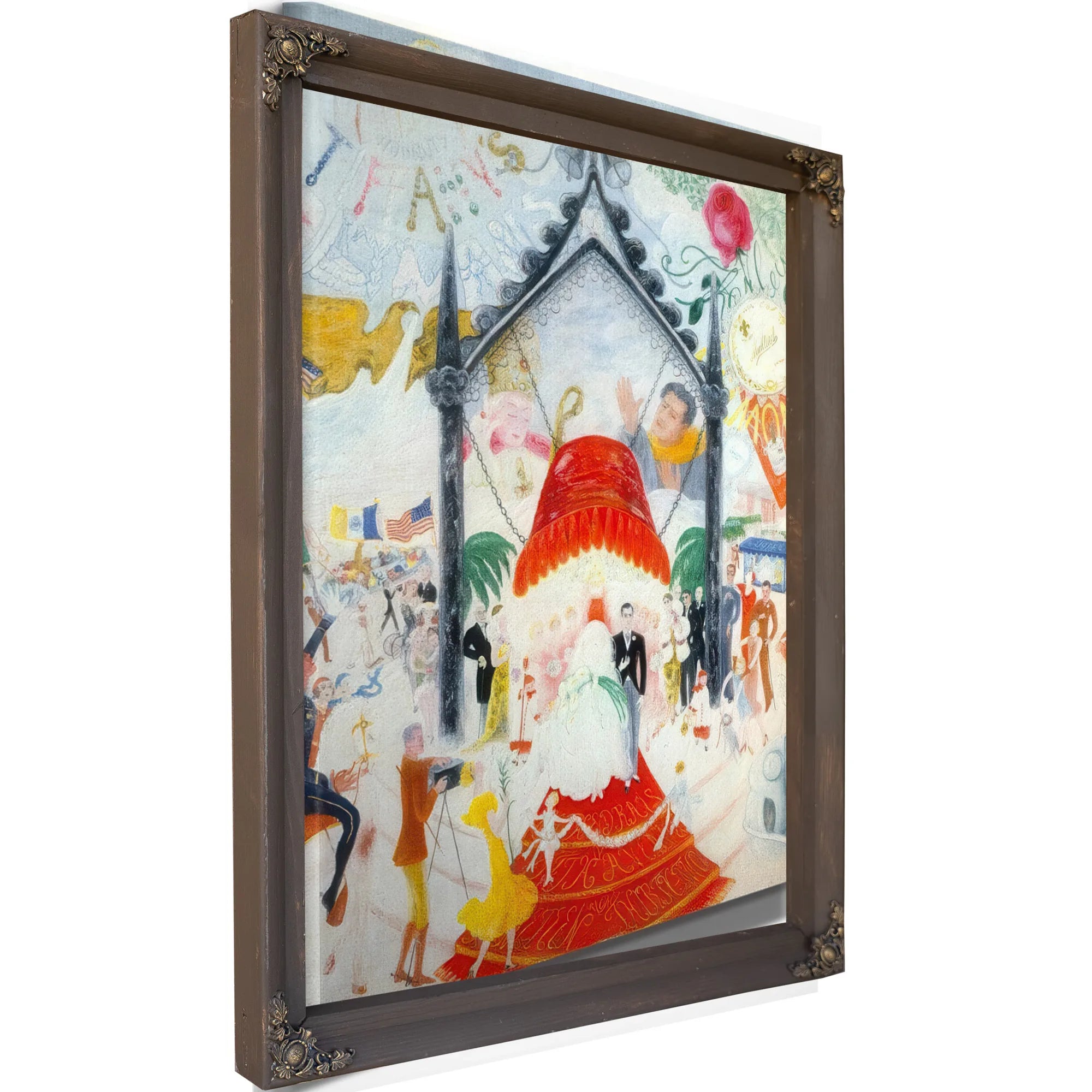 The Cathedrals Of Fifth Avenue By Florine Stettheimer Fine Art Print