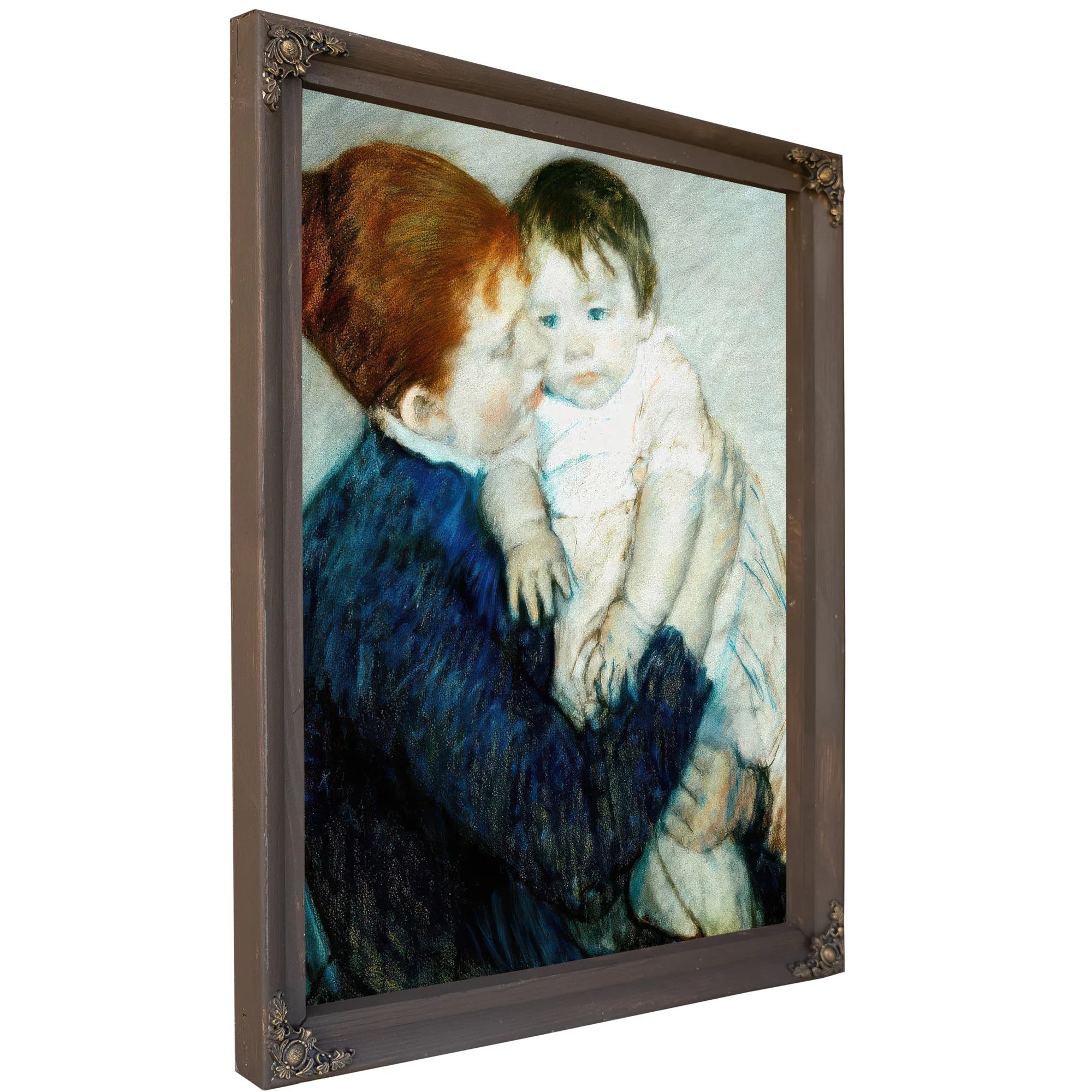Agatha And Her Child By Mary Cassatt Fine Art Print