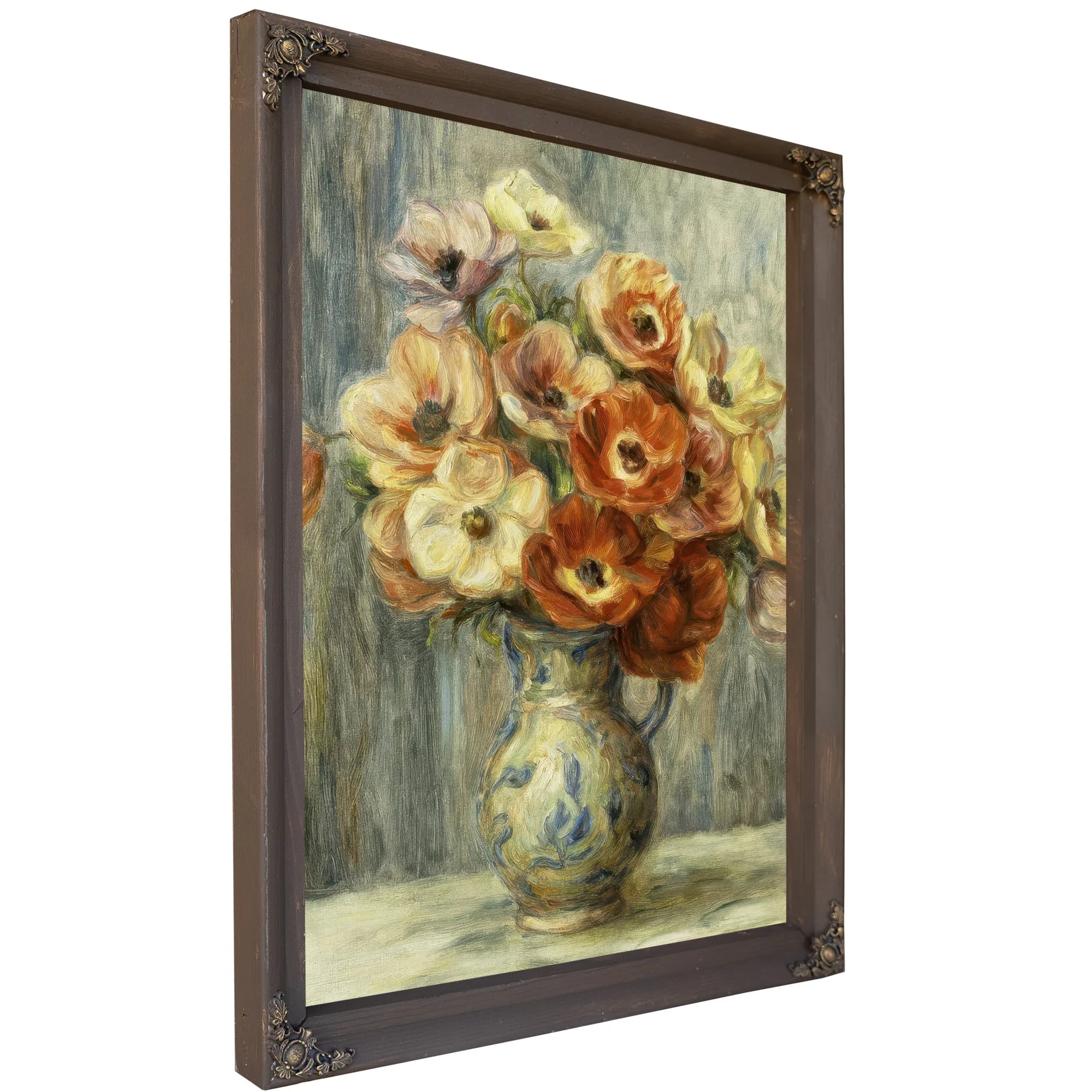 Vase D'anemones By Pierre Auguste Renoir Fine Art Print