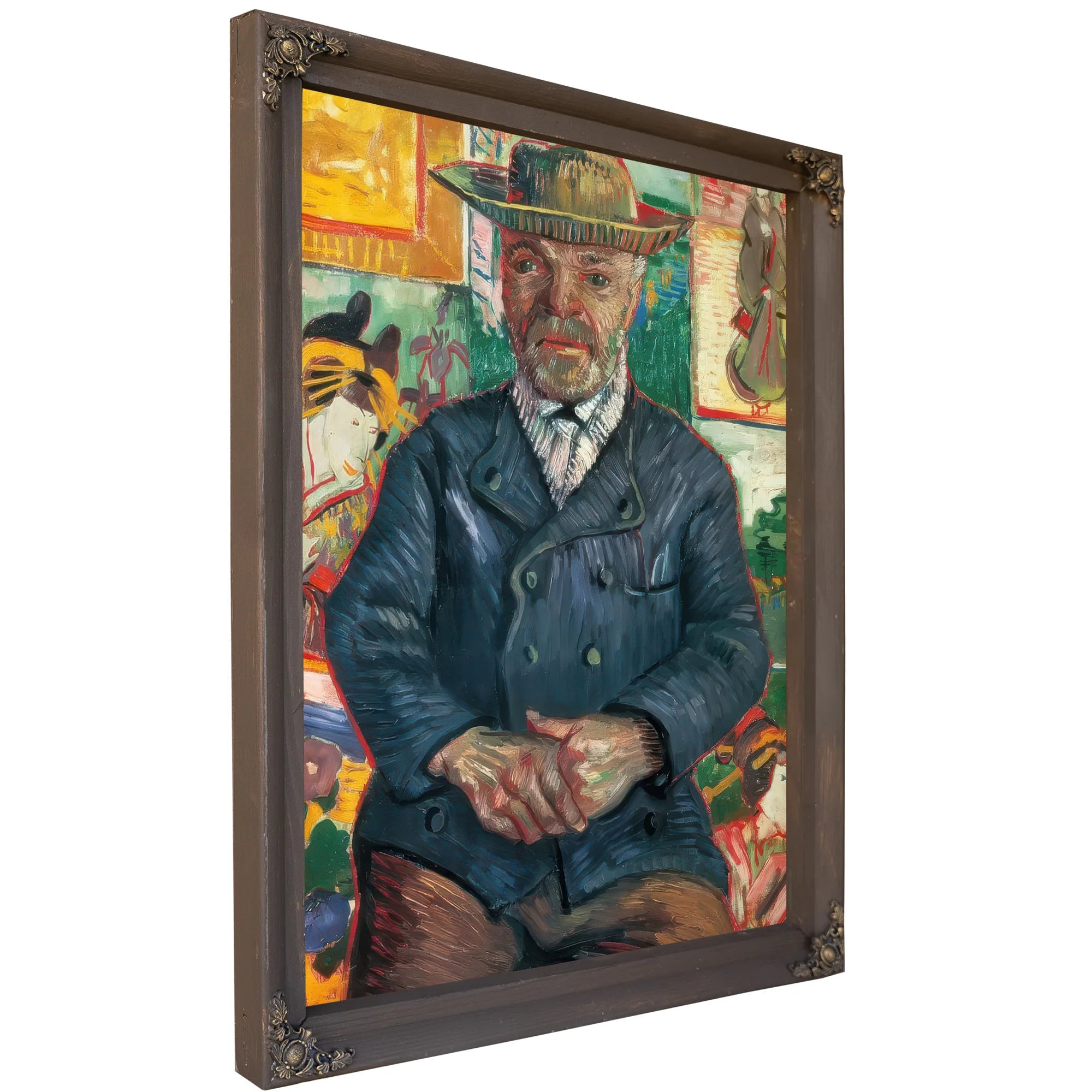 Portrait Of Pere Tanguy By Vincent Van Gogh Fine Art Print