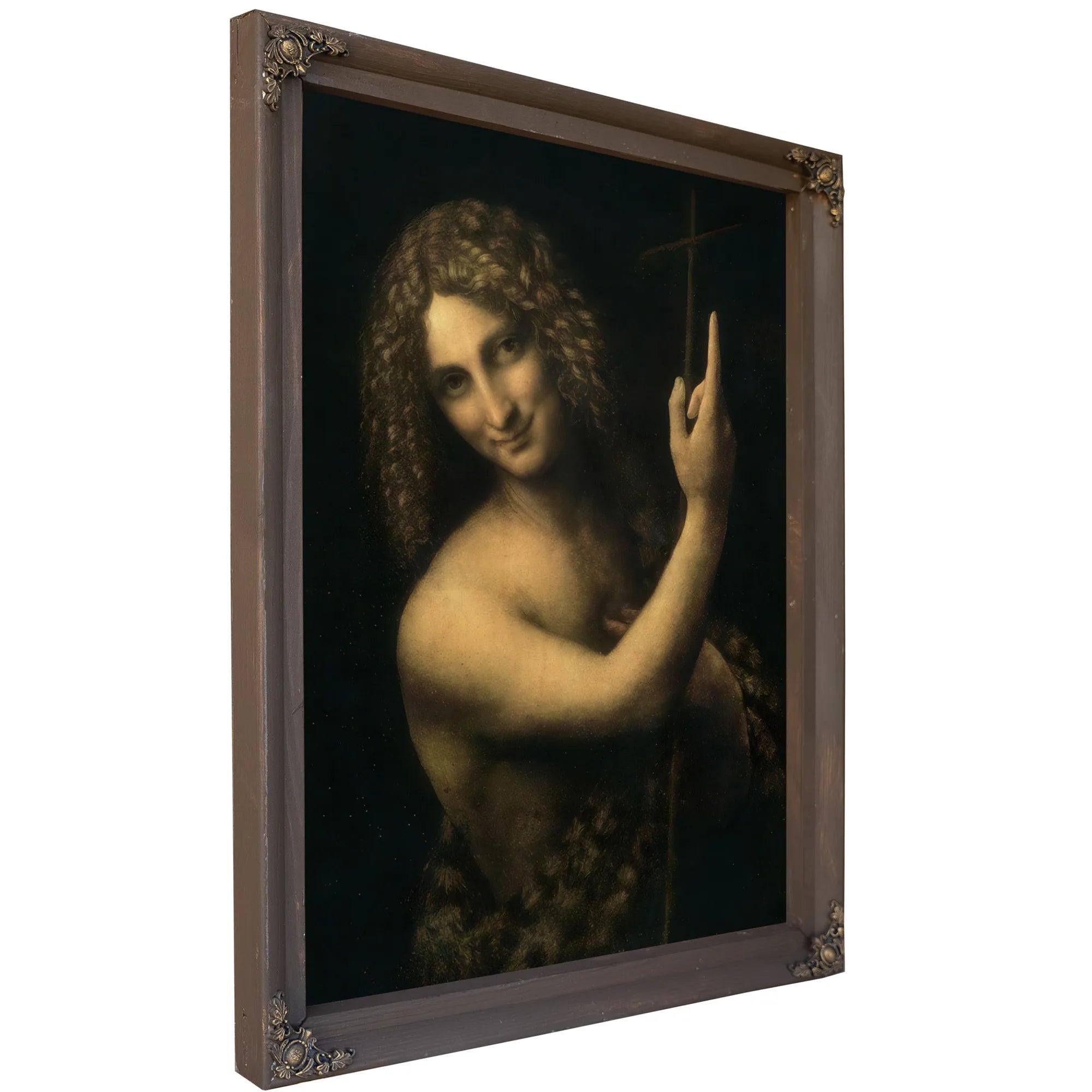 St. John The Baptist By Leonardo Da Vinci Fine Art Print