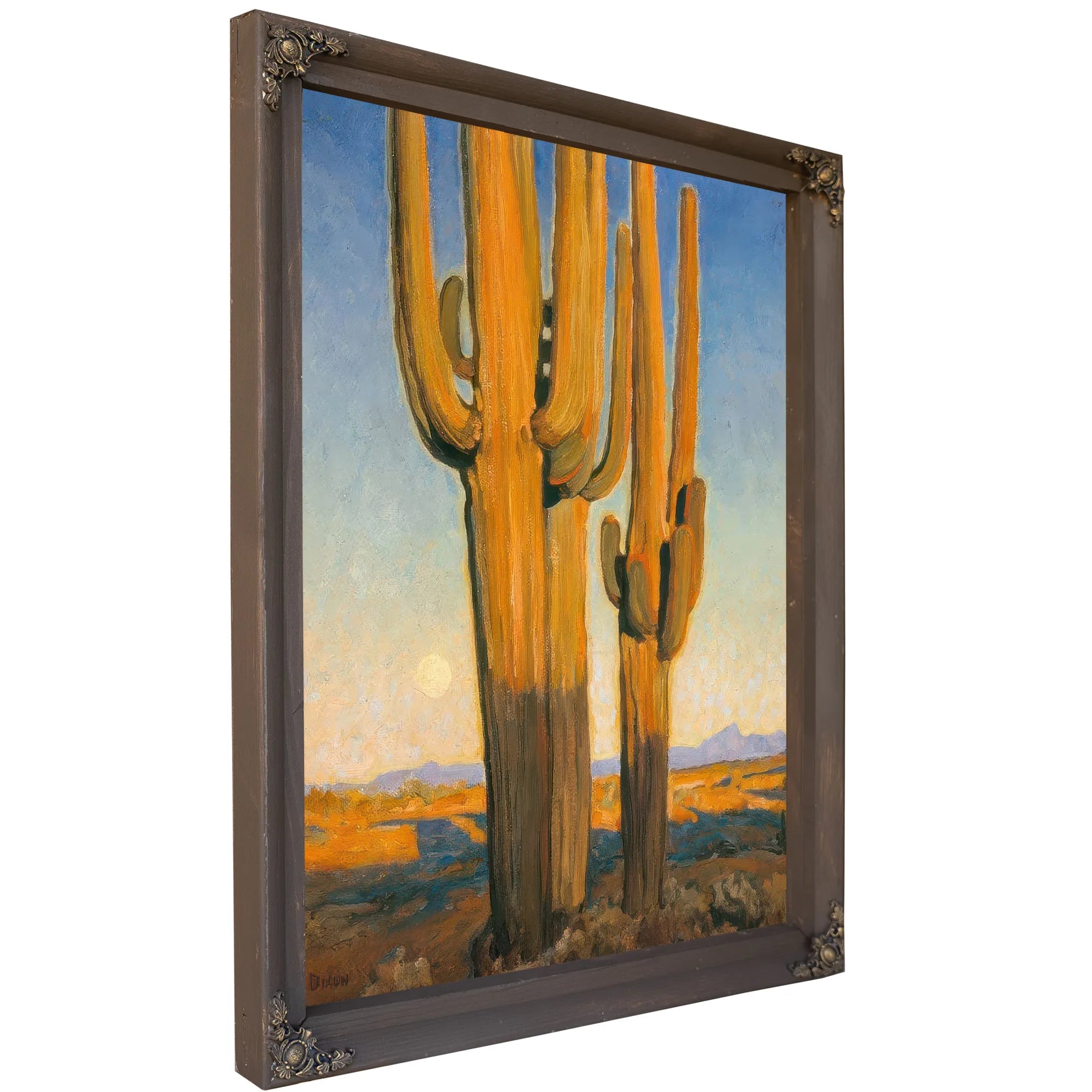 Saguaros Sunset By Maynard Dixon Fine Art Print