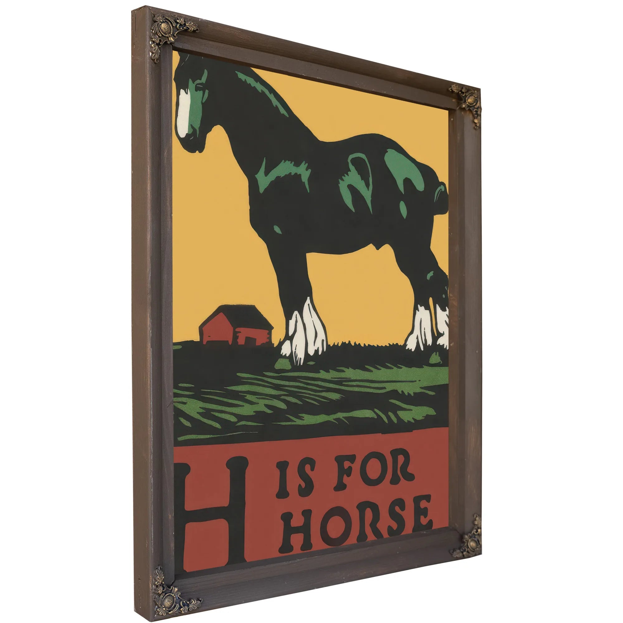 Alphabet H Is For Horse By C.B. Falls Fine Art Print