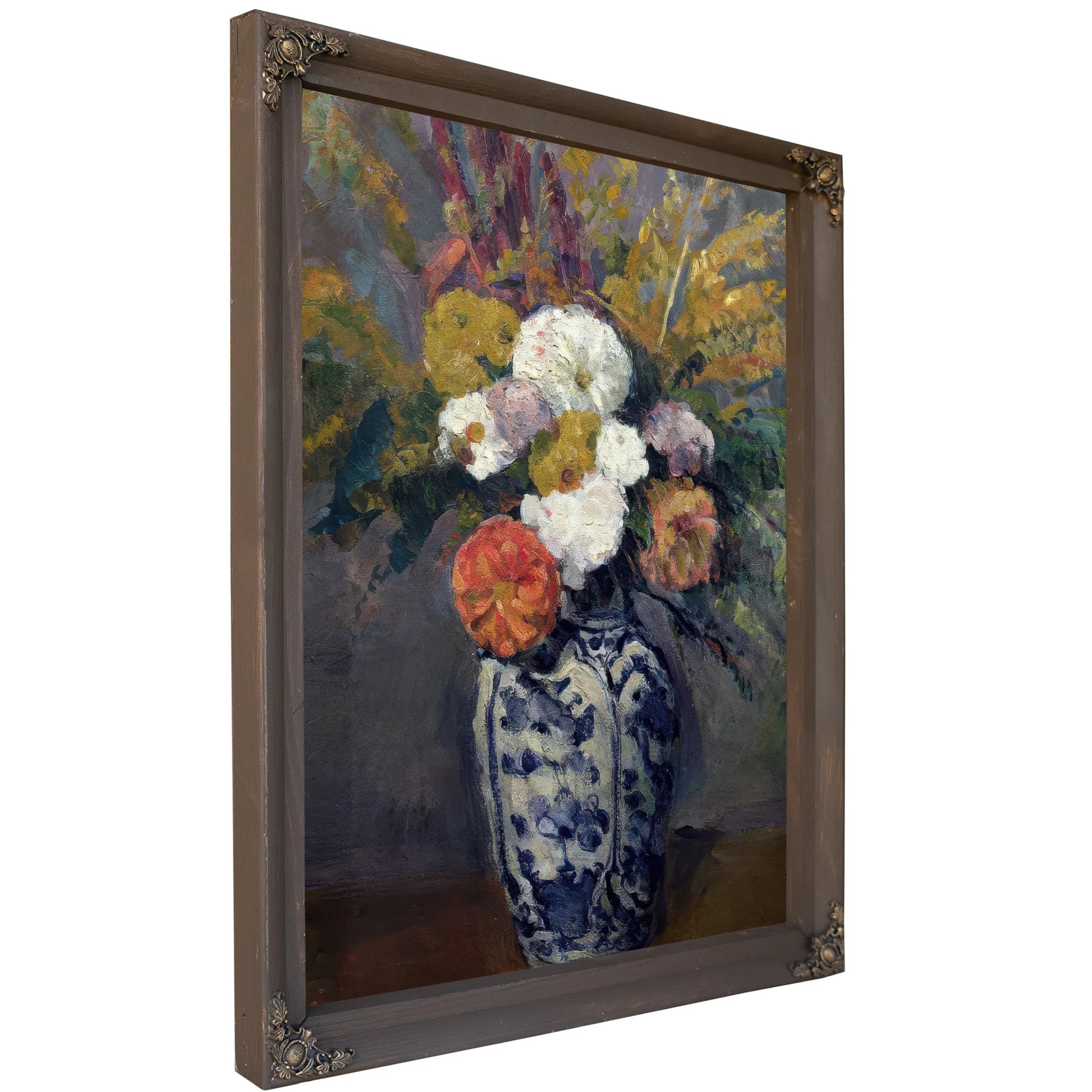 Dahlias By Paul Cezanne Fine Art Print