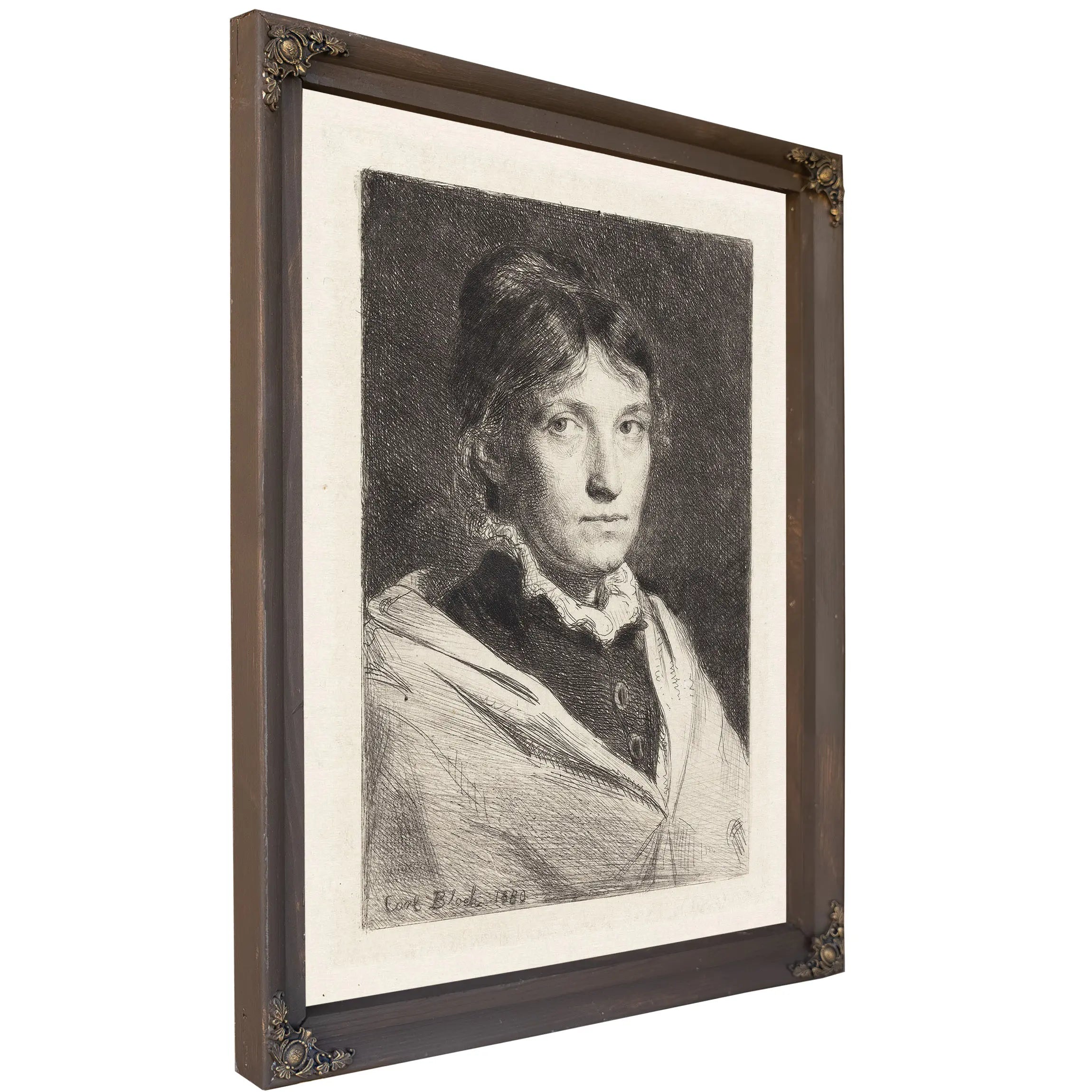 Portrait Of Alma Bloch by Carl Bloch