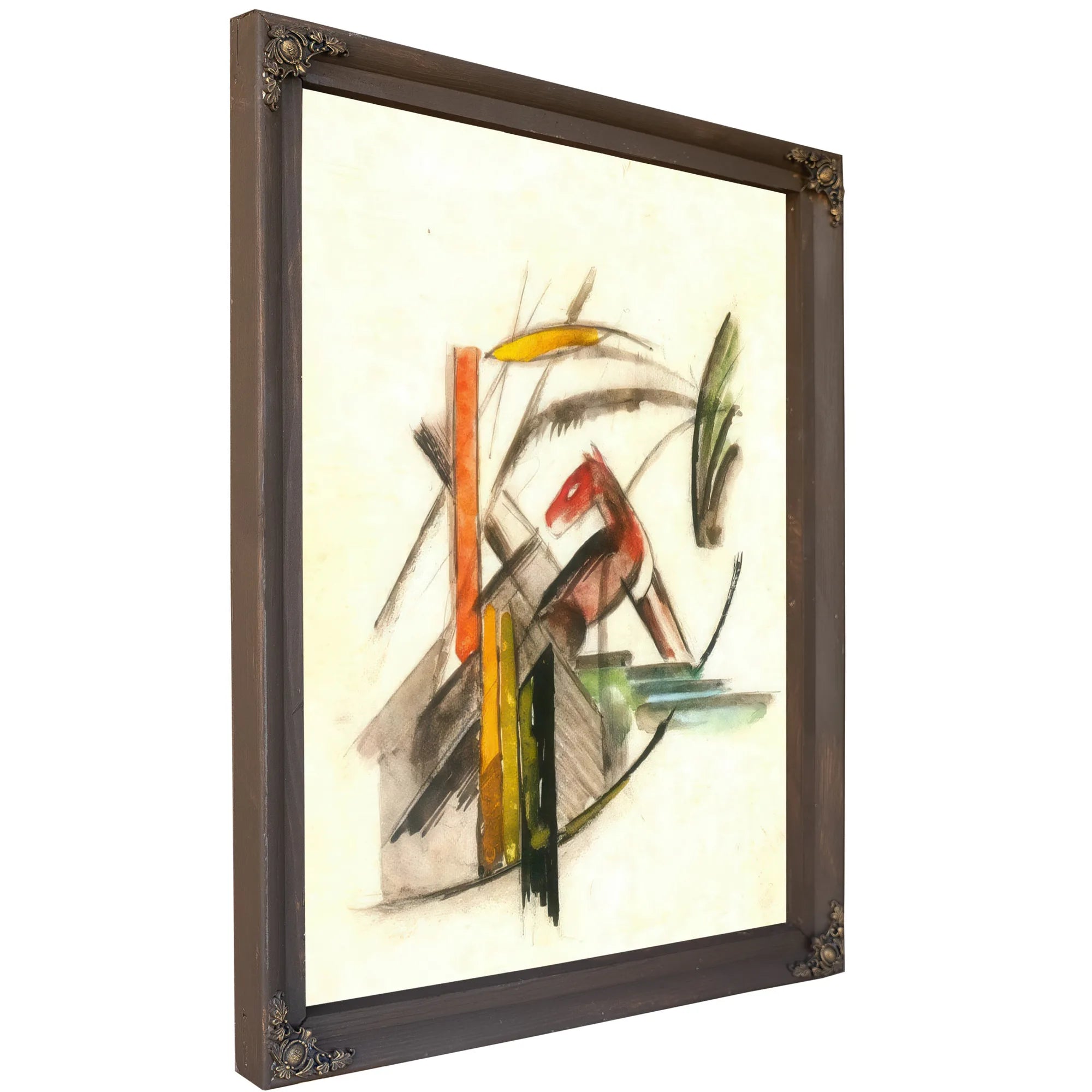 Reddish Animal By Franz Marc Fine Art Print