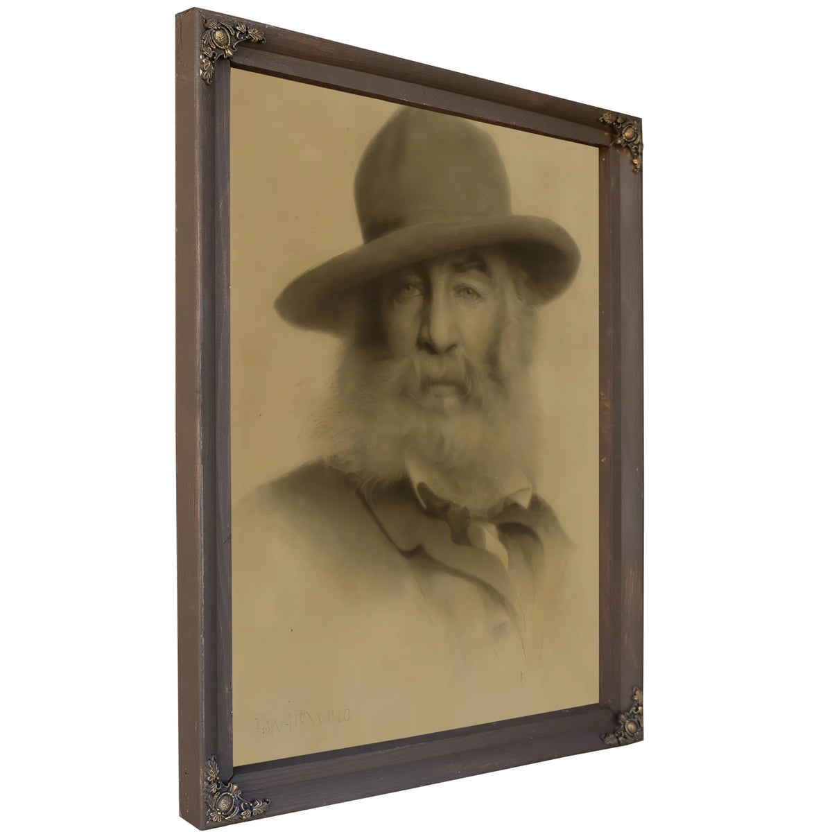 Walt Whitman By Thomas Wilmer Dewing Fine Art Print