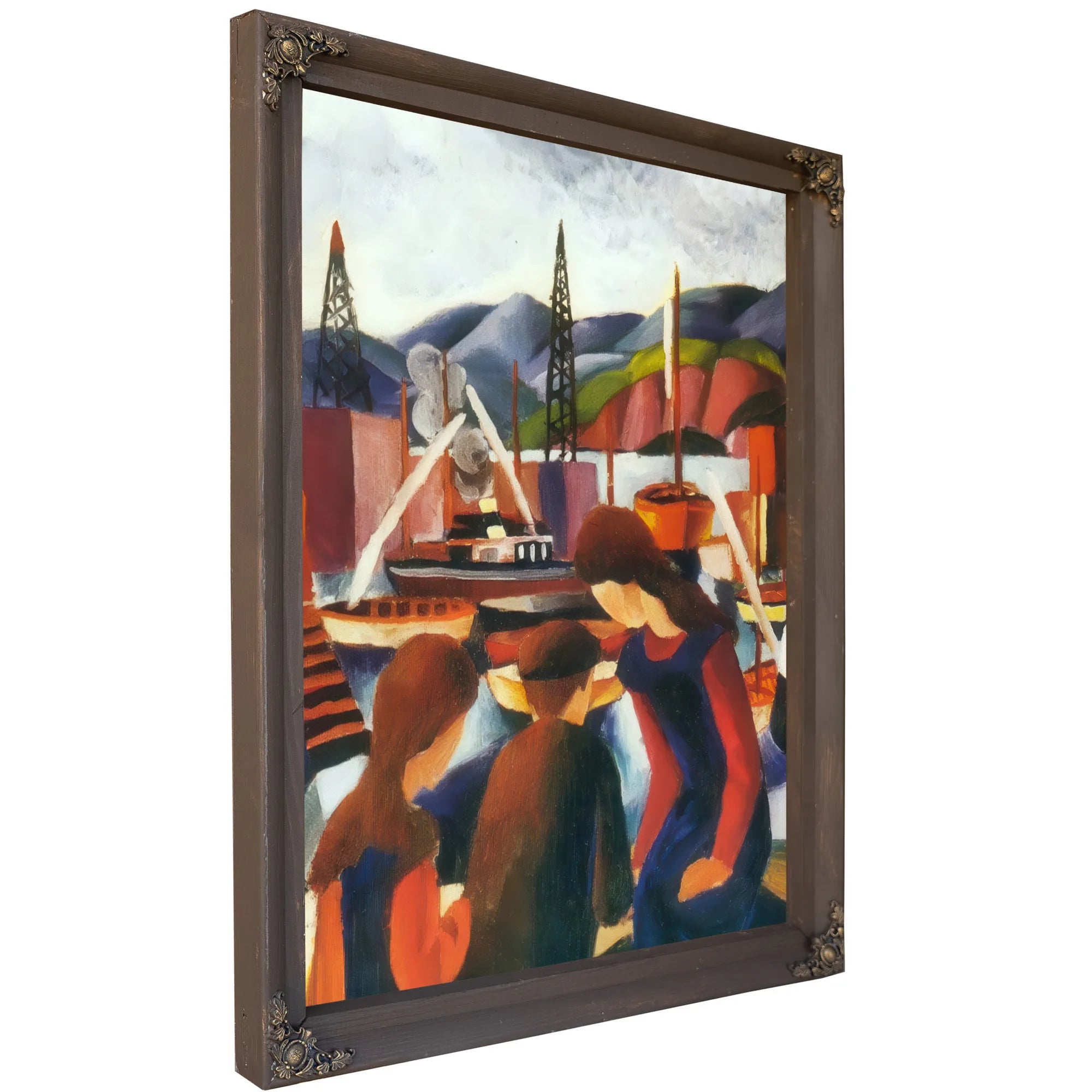 Children In The Harbour I By August Macke Fine Art Print