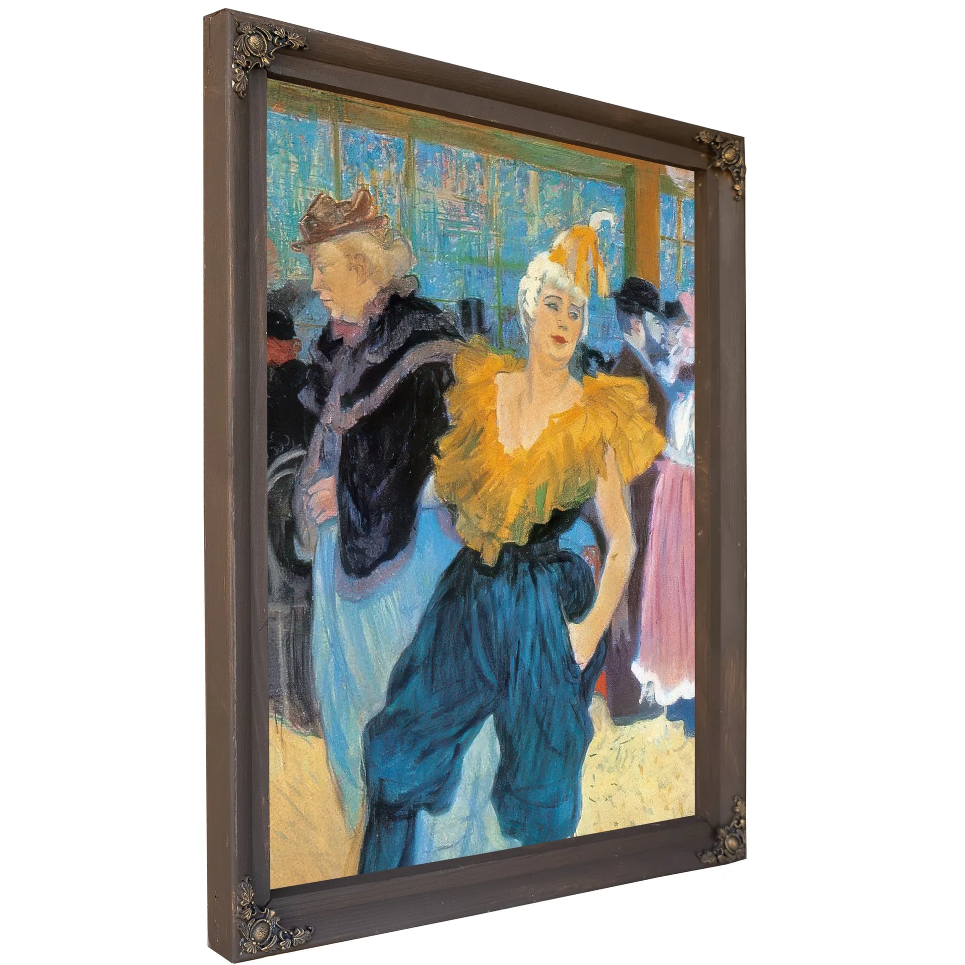 The Clownesse Cha U Kao At The Moulin By Amedeo Modigliani Fine Art Print