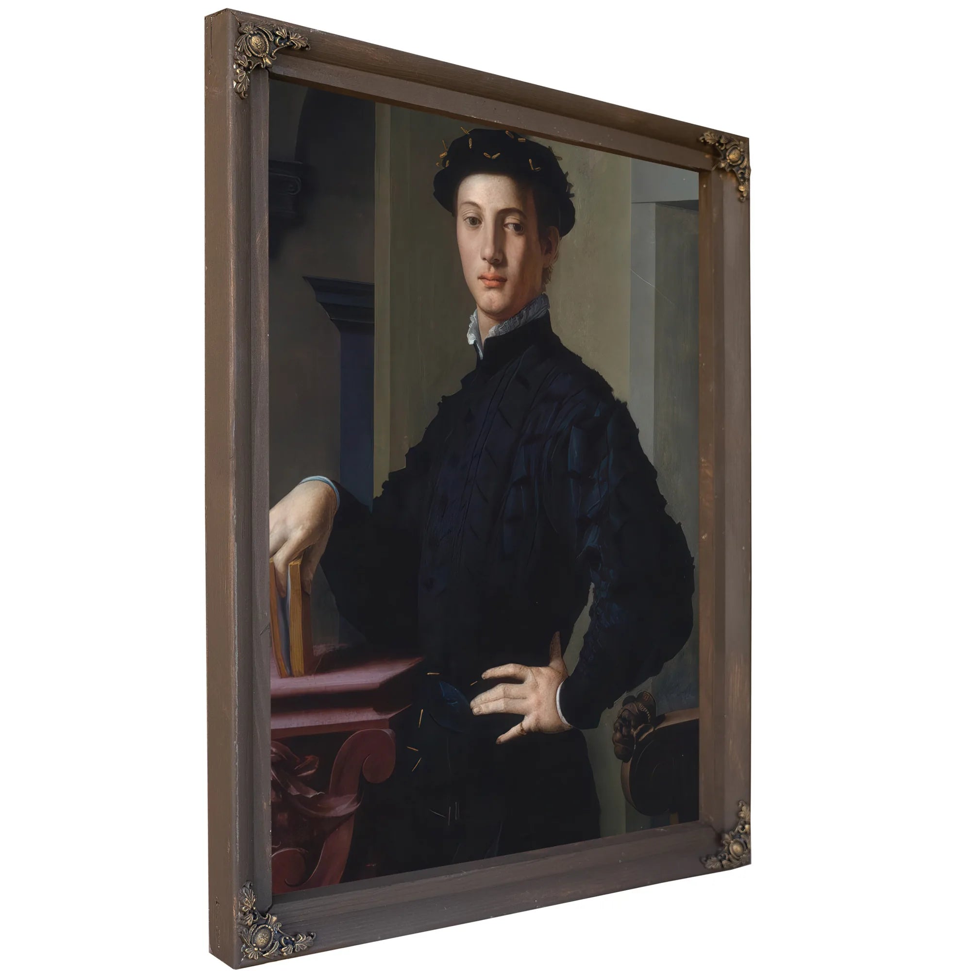 Portrait Of A Young Man 1530 Mannerism 95 6X74 9Cm Met By Agnolo Bronzino Fine Art Print
