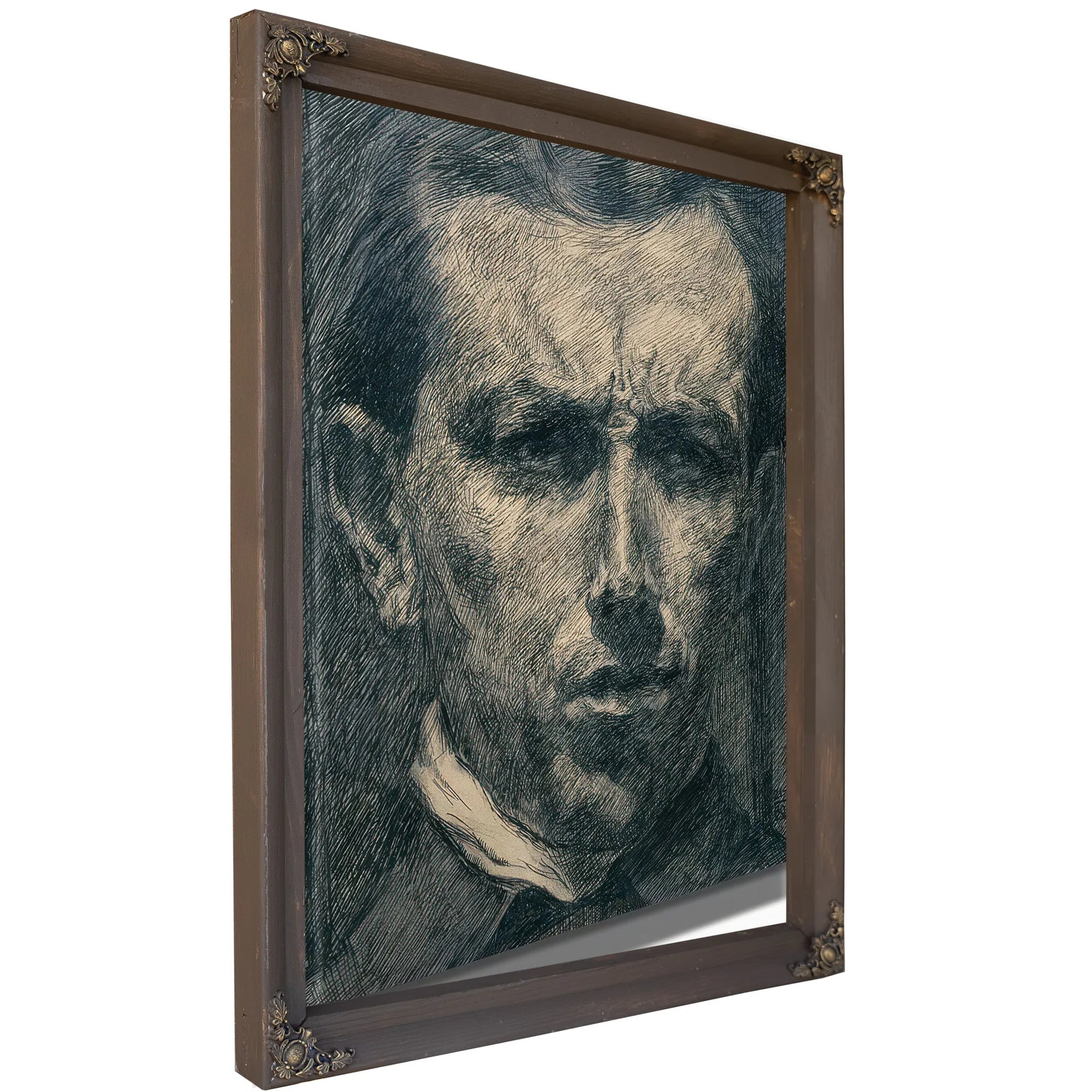 Self Portrait 1910 Ink And Graphite 26 X 22 2 Cm Met By Umberto Boccioni Fine Art Print
