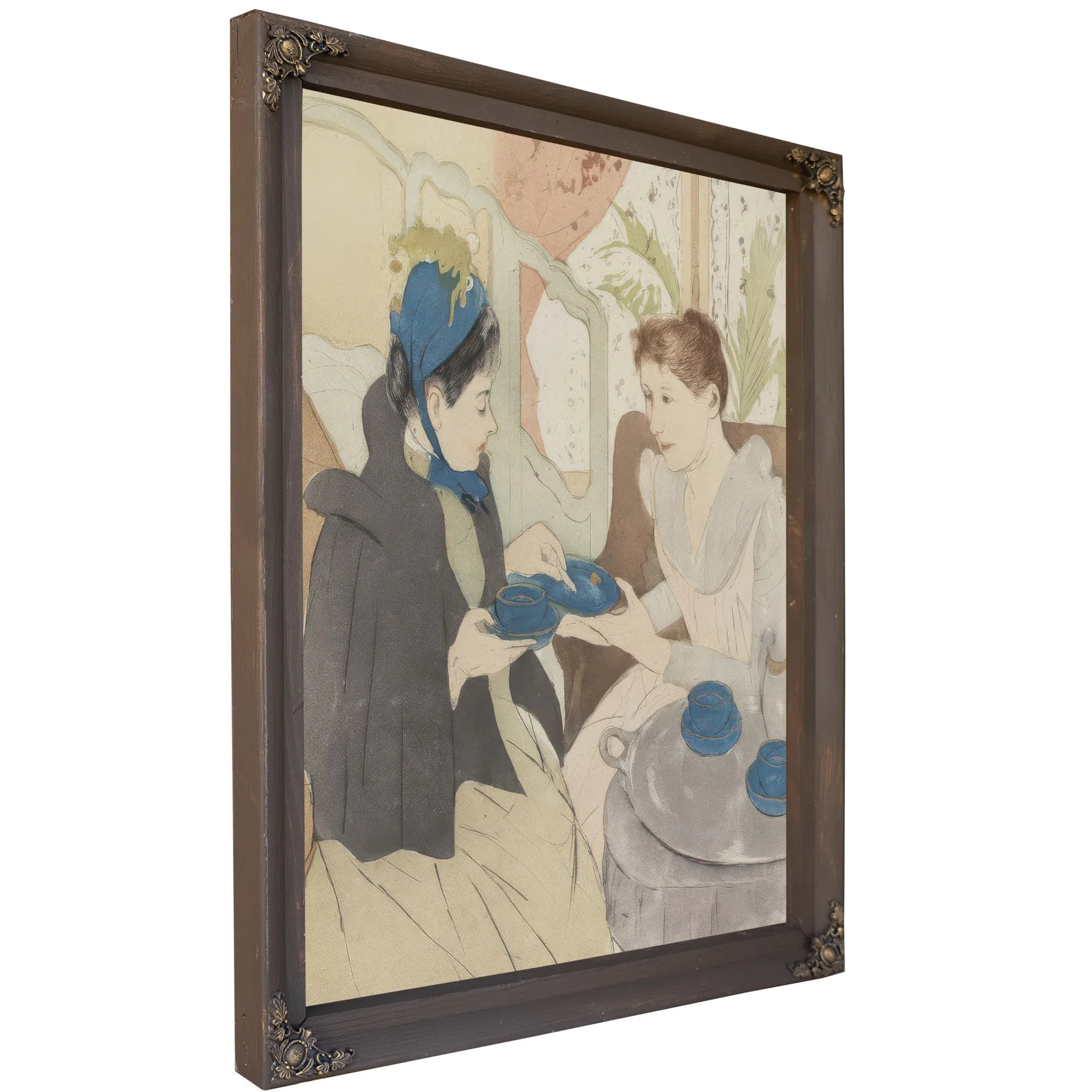 Afternoon Tea Party By Mary Cassatt Fine Art Print