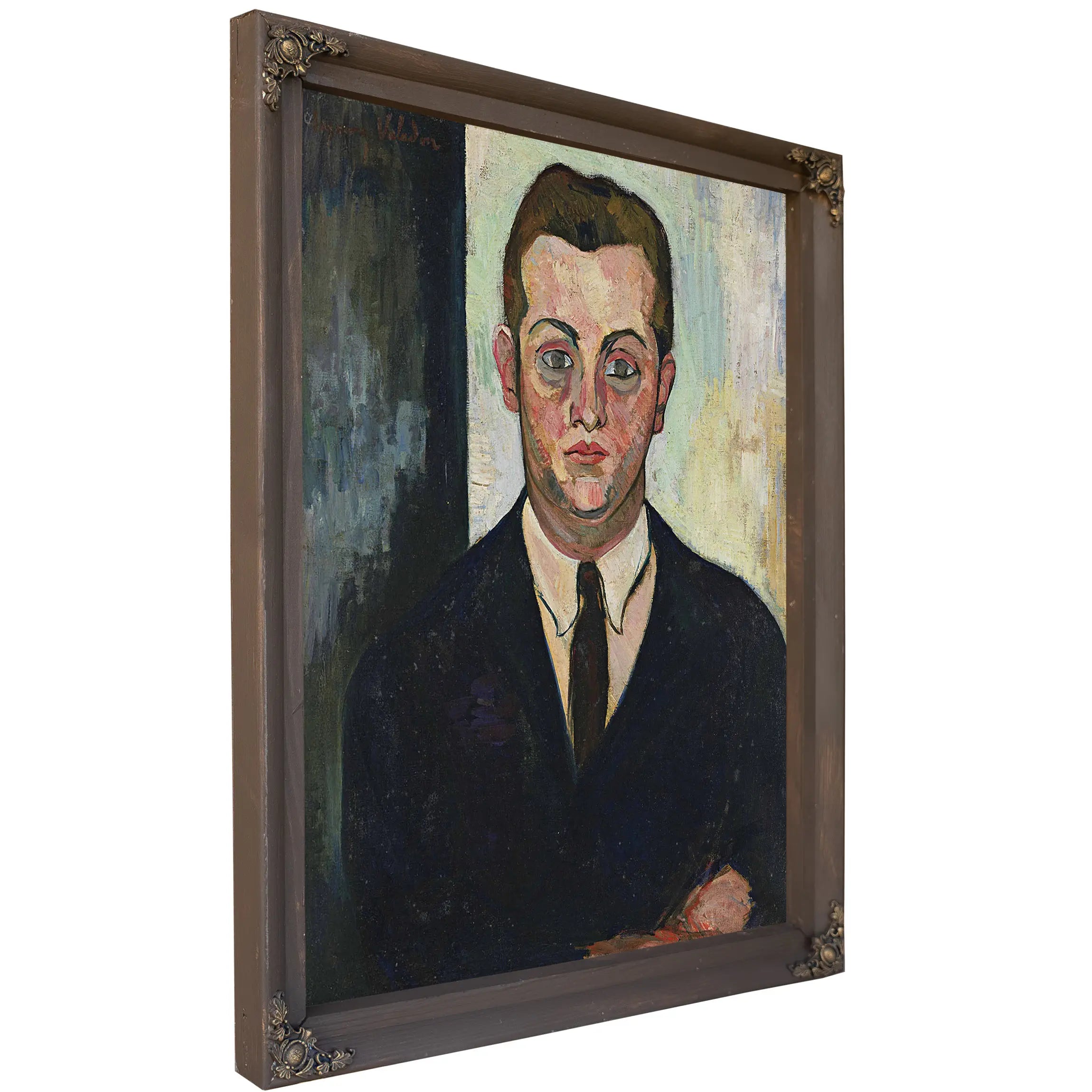Portrait De Louis Moyses Fondateur Du Boeuf Sur Le Toit by Suzanne Valadon