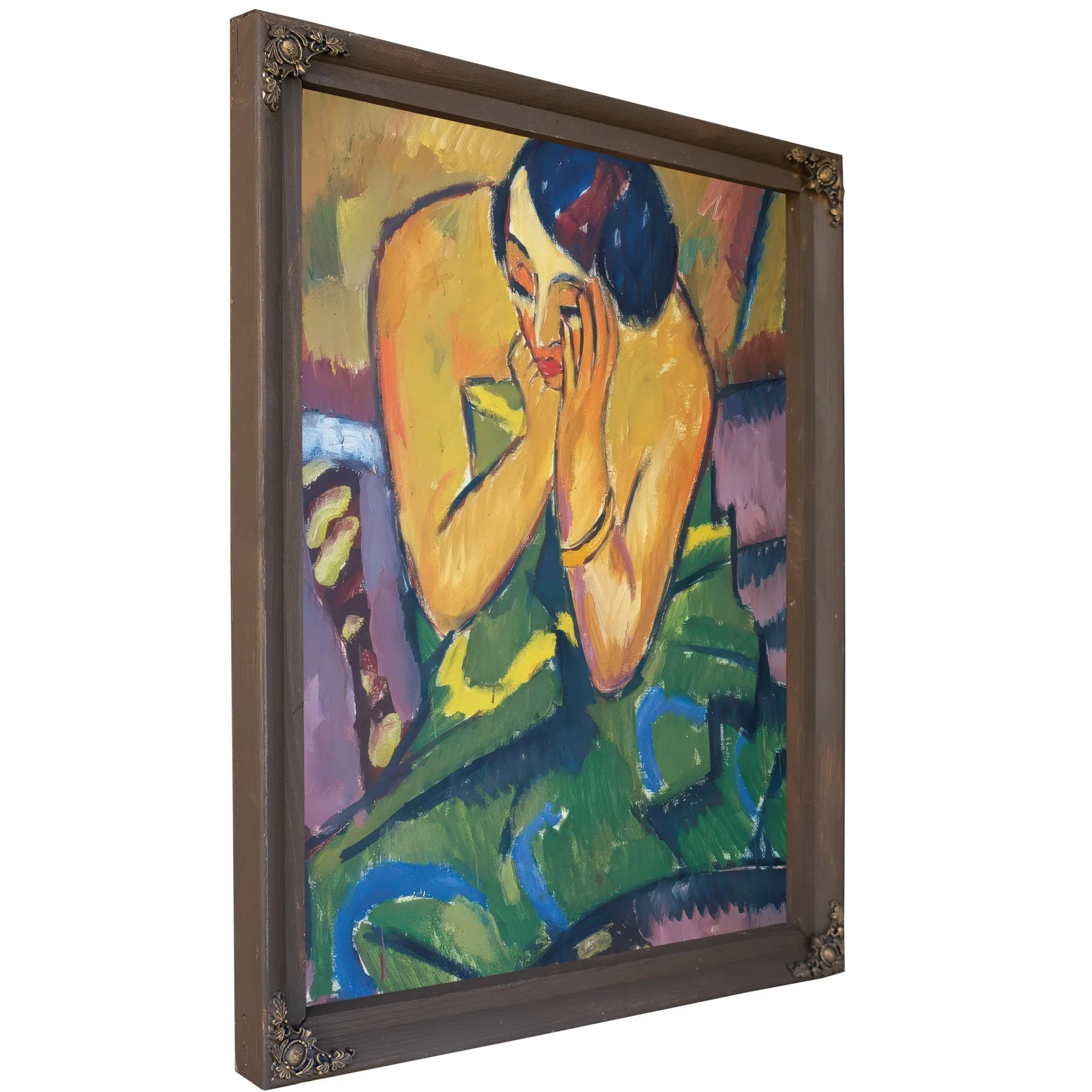 Contemplative Woman M9 Karl Schmidt Rottluff Fine Art Print
