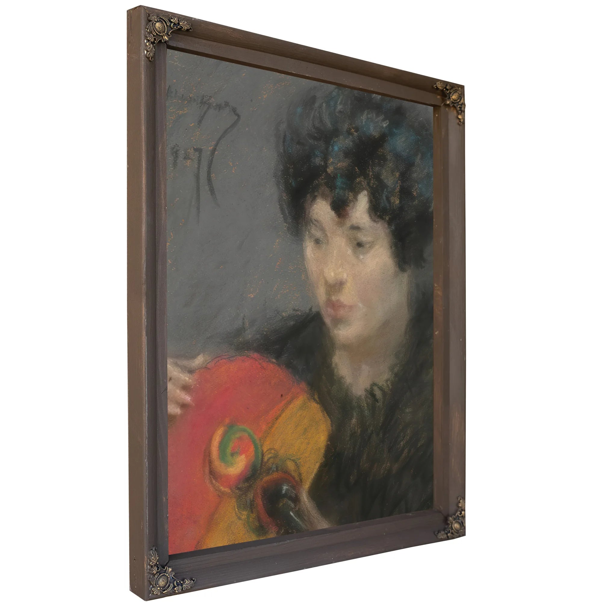 Study With Fan 2 By Alice Pike Barney Fine Art Print