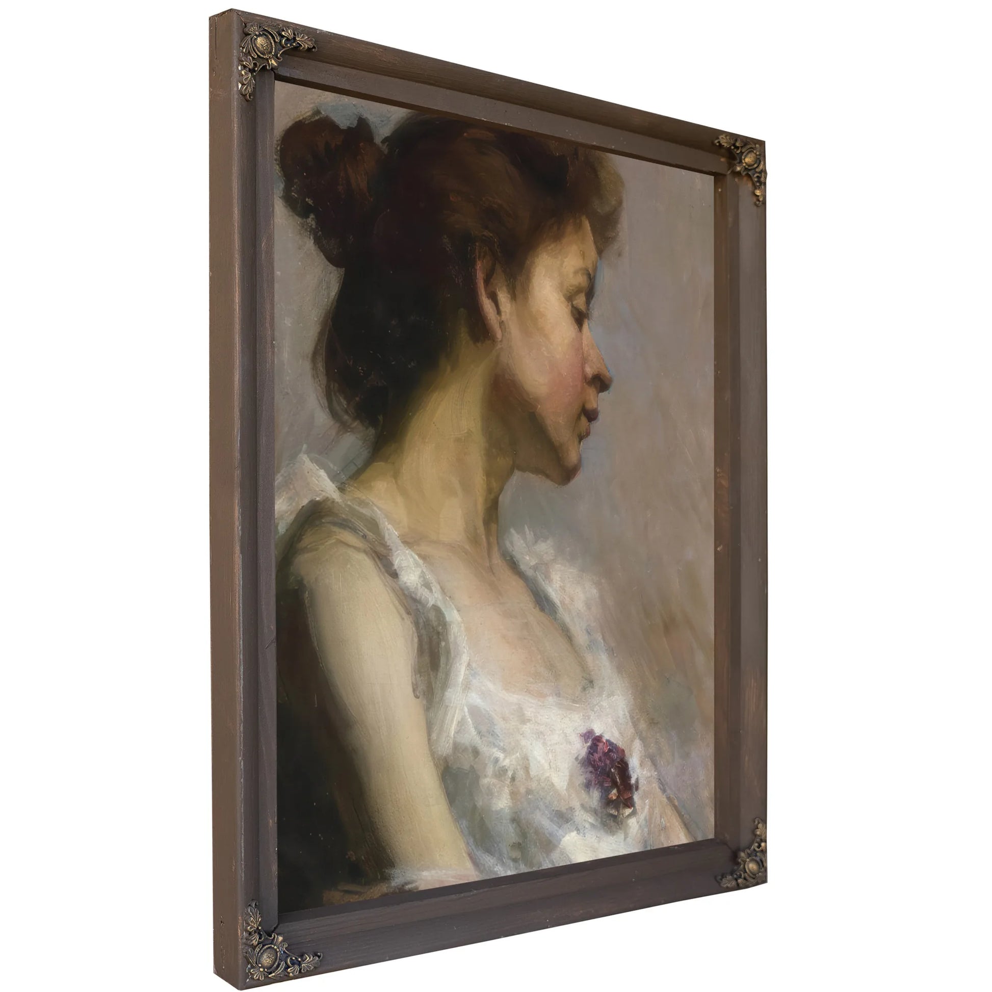 Portrait Of The Artist's Wife By Henry Ossawa Tanner Fine Art Print