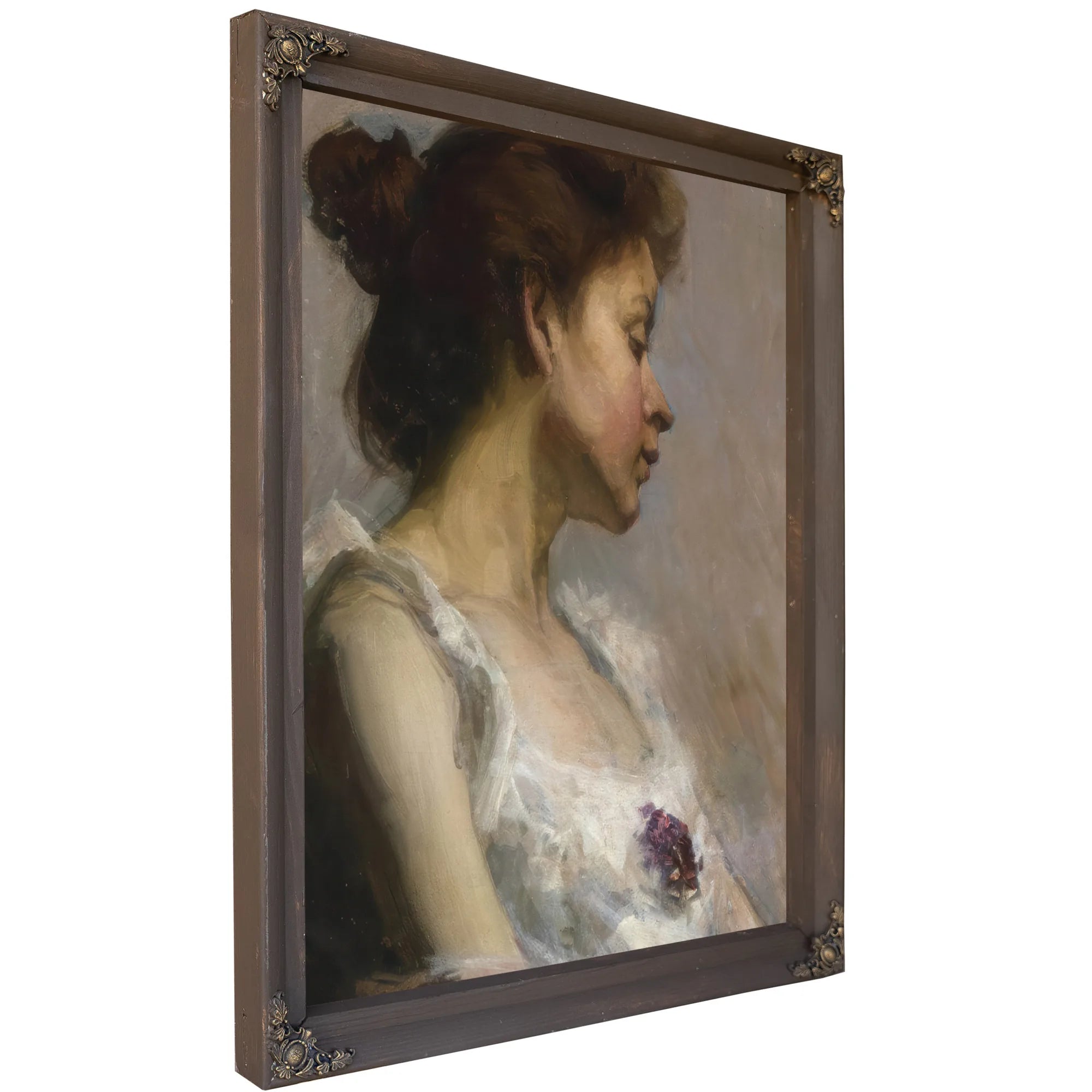 Portrait Of The Artist's Wife By Henry Ossawa Tanner Fine Art Print