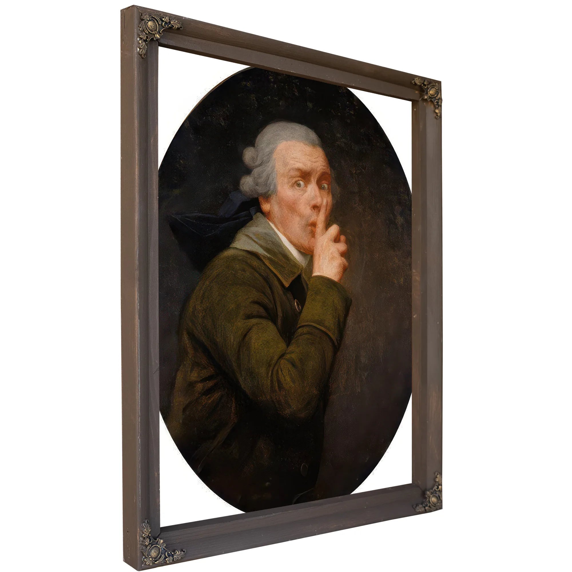 Le Discret 1791 By Joseph Ducreux Fine Art Print