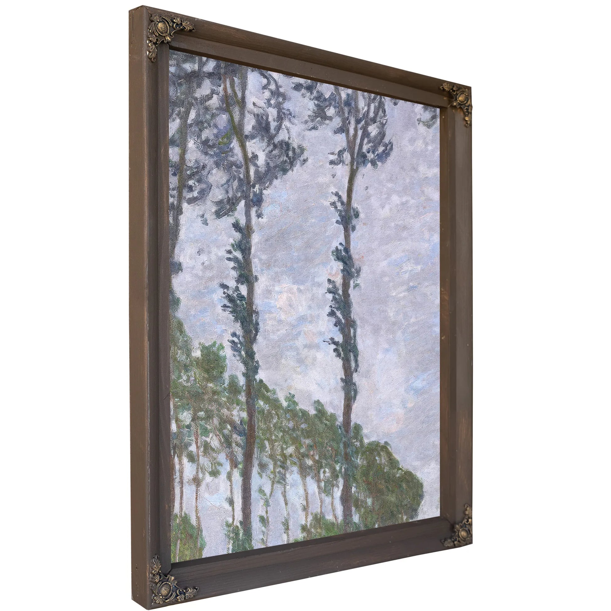 Wind Effect, Series Of The Poplars By Claude Monet Fine Art Print