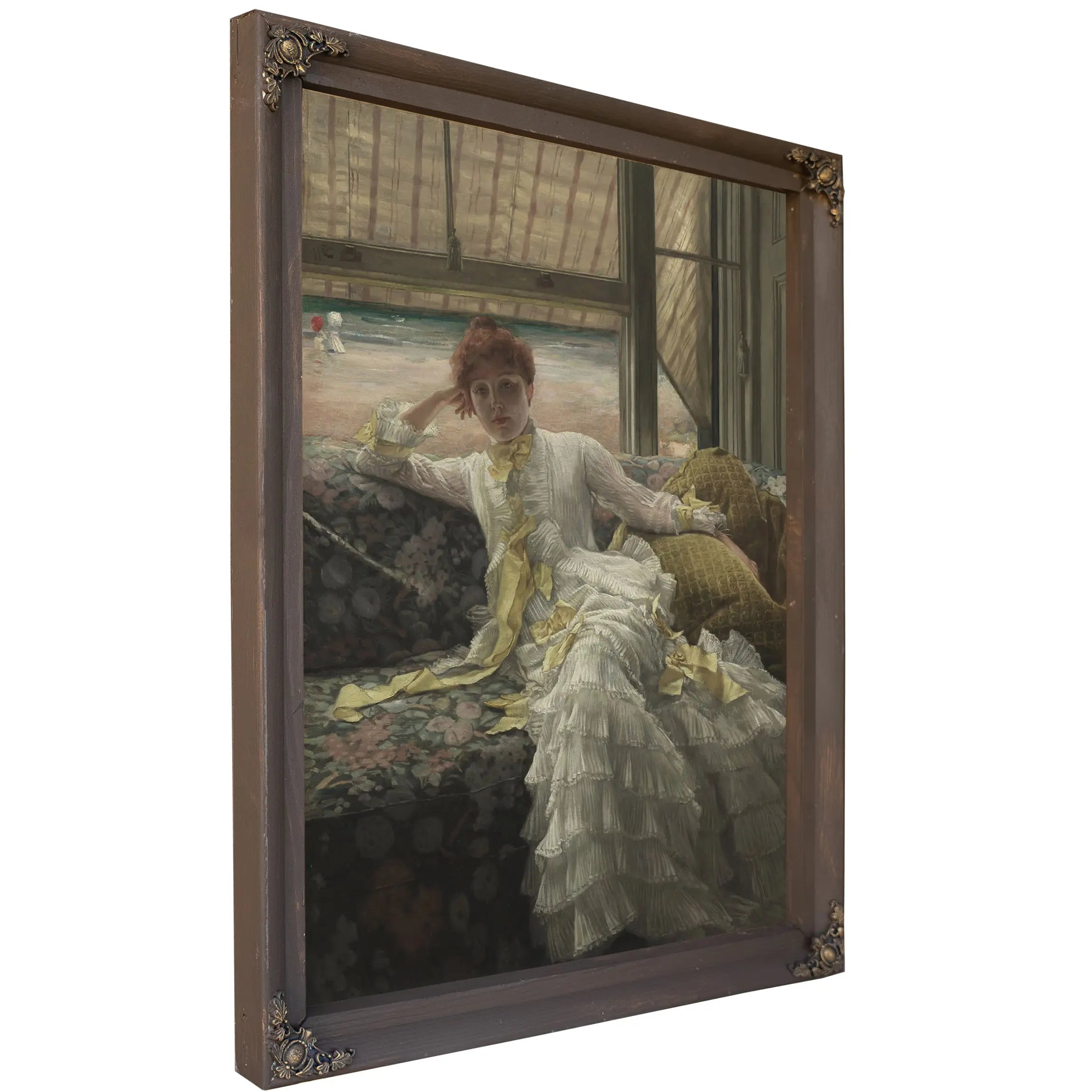 Seaside July Specimen Of A Portrait French  by James Tissot