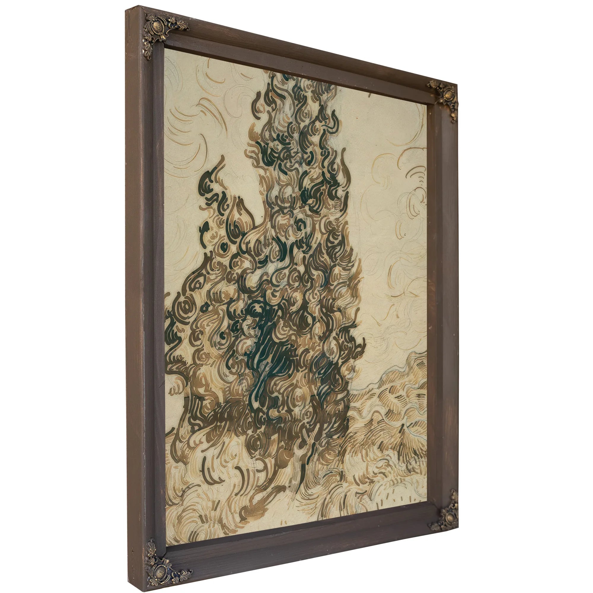 Cypresses By Vincent Van Gogh Fine Art Print