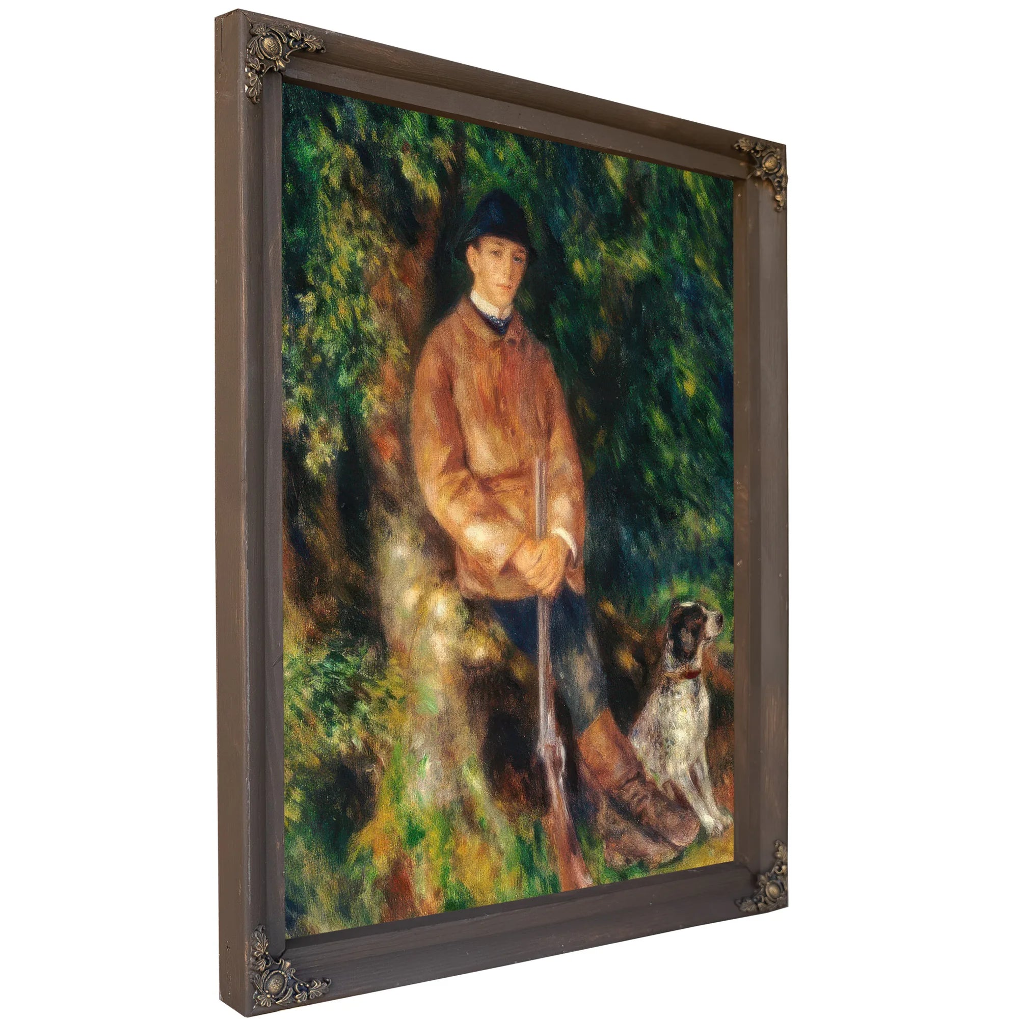 Portrait Of Alfred Berard With His Dog By Pierre August Renoir Fine Art Print