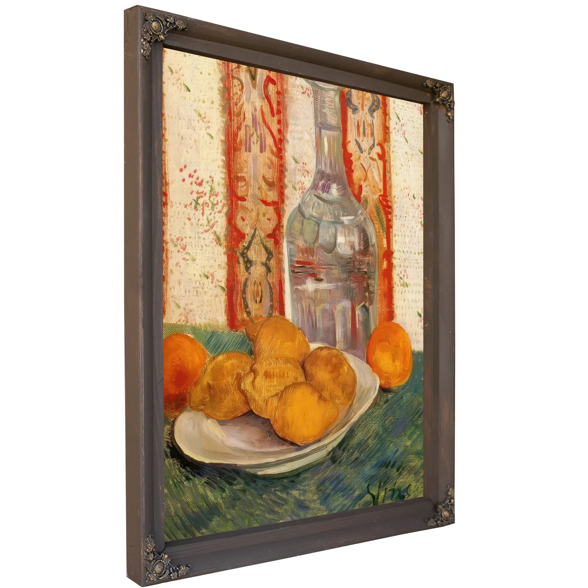 Still Life With Carafe And Lemons By Vincent Van Gogh Fine Art Print