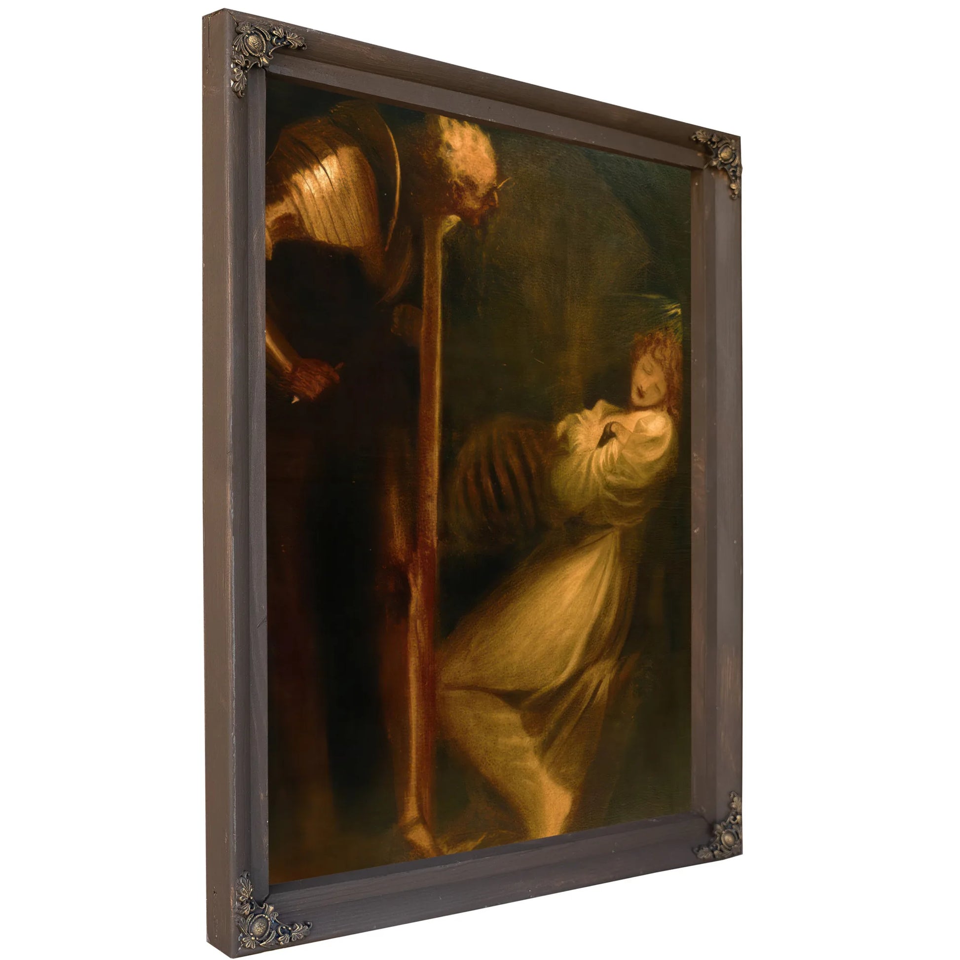 Wolfram Observing His Wife In Her Walled In Cell With The Skeleton Of Her Lover By Henry Fuseli Fine Art Print