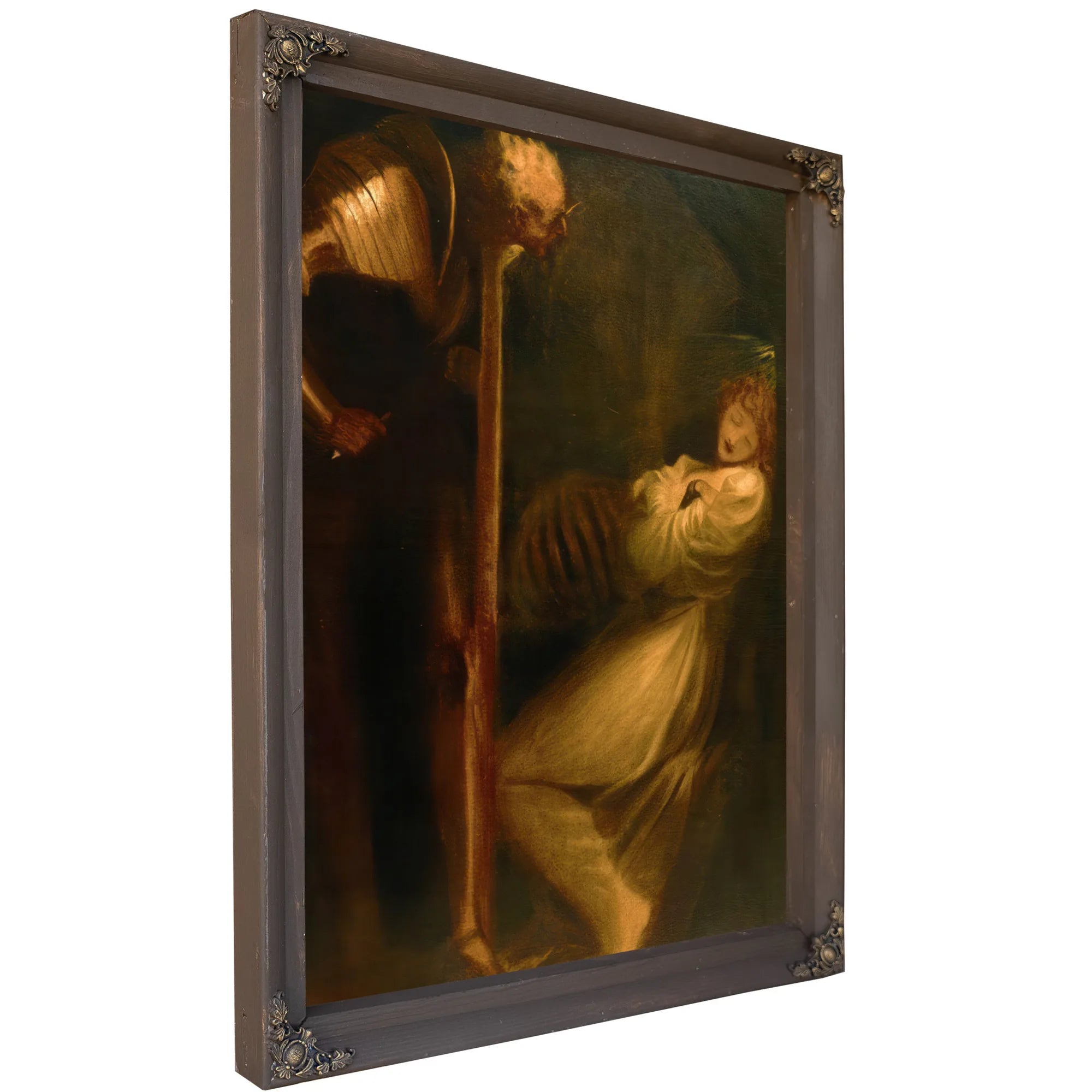 Wolfram Observing His Wife In Her Walled In Cell With The Skeleton Of Her Lover By Henry Fuseli Fine Art Print