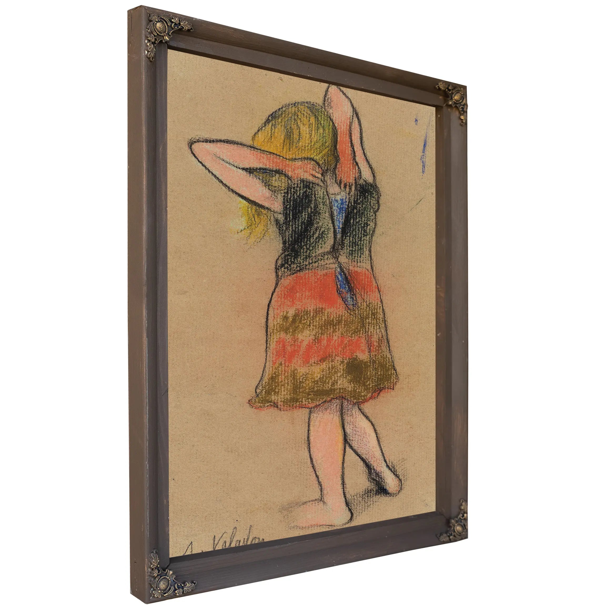 Fillette De Dos 1925 by Suzanne Valadon