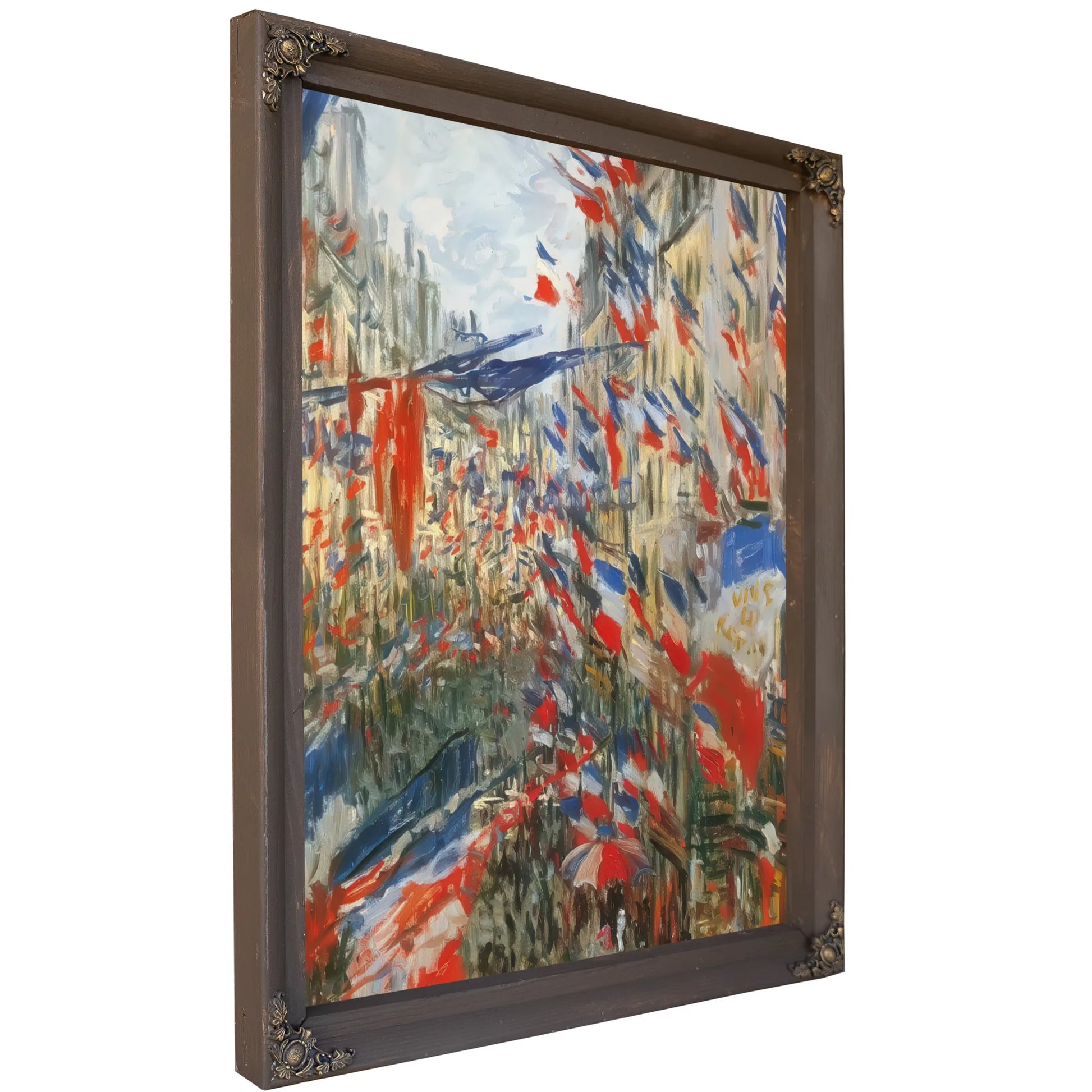 Rue Saint Denis Festivities Of 30 Jun By Claude Monet Fine Art Print