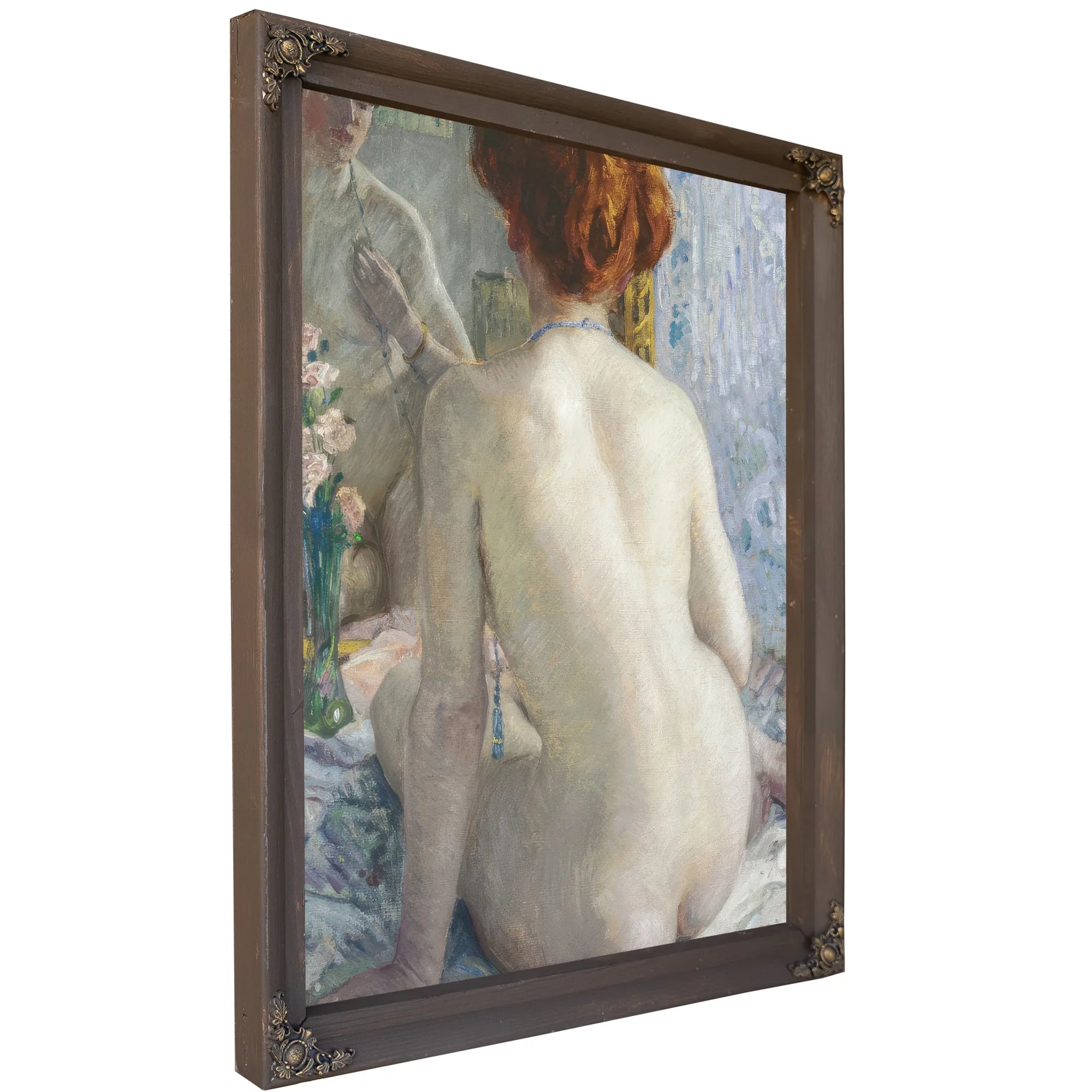 Reflections (Marcelle) By Frederick Carl Frieseke Fine Art Print