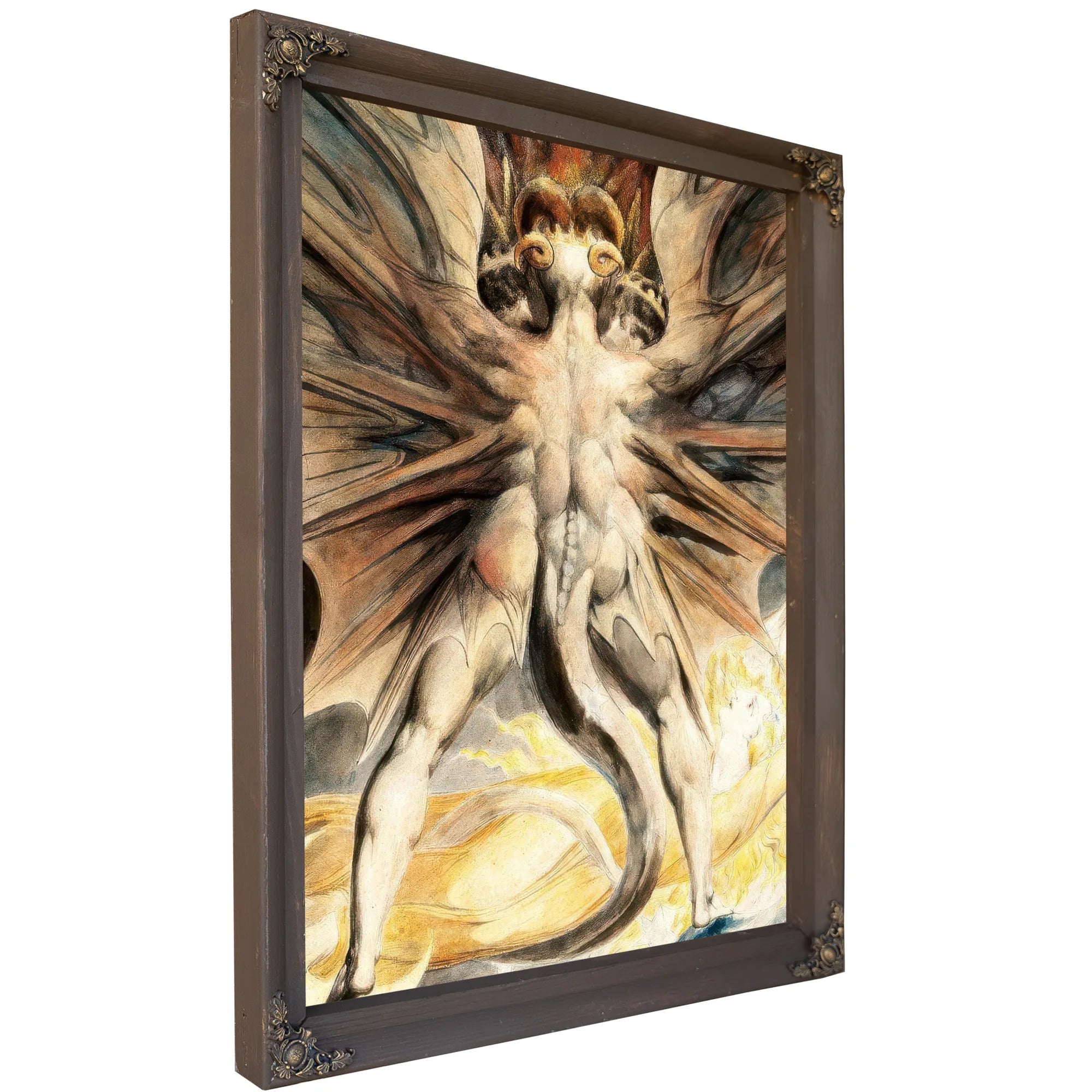 The Great Red Dragon And The Woman Clothed In Sun 1803 43 7 X 34 8 Cm Brooklyn Museum By William Blake Fine Art Print