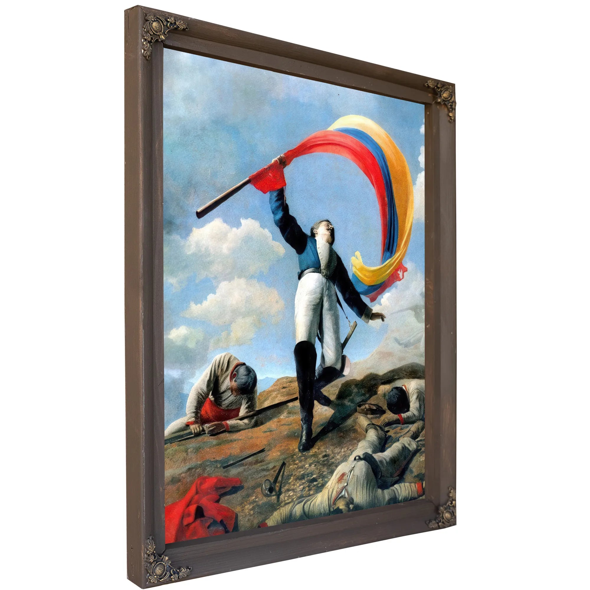 The Death Of Girardot In Barbula 1883 By Cristobal Rojas Poleo Fine Art Print