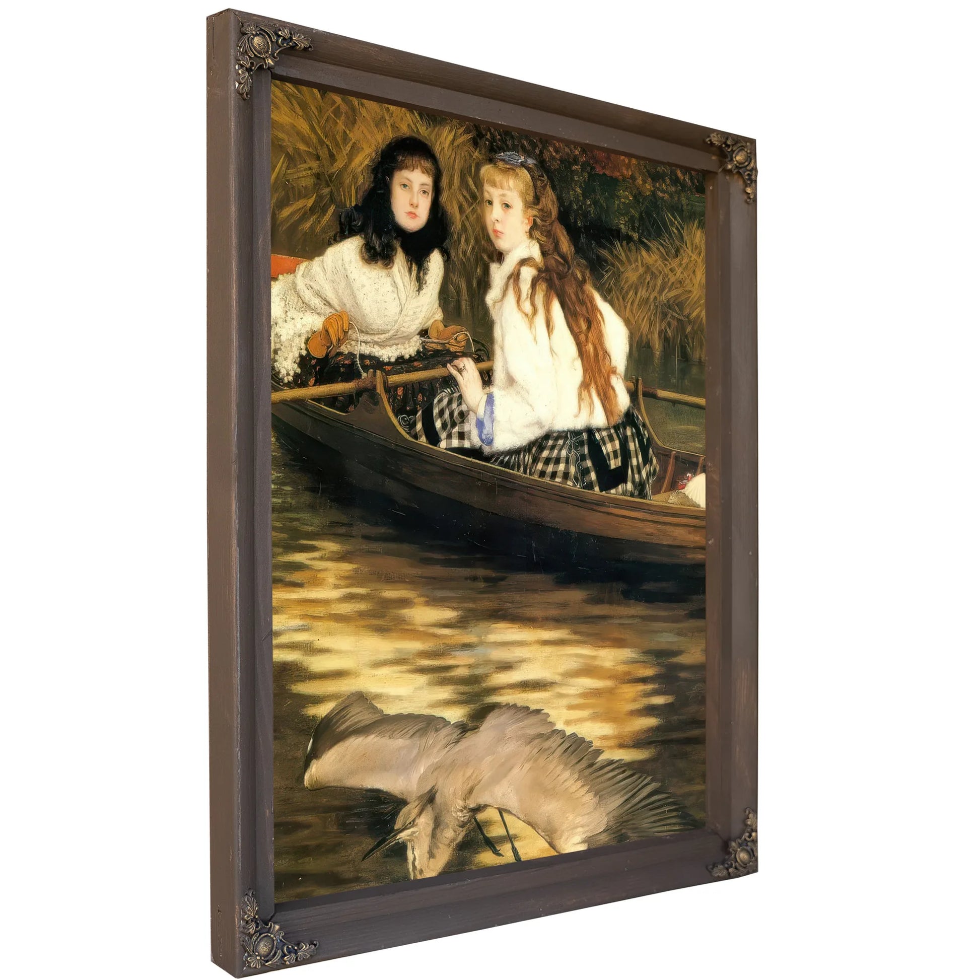 On The Thames, A Heron By James Tissot Fine Art Print