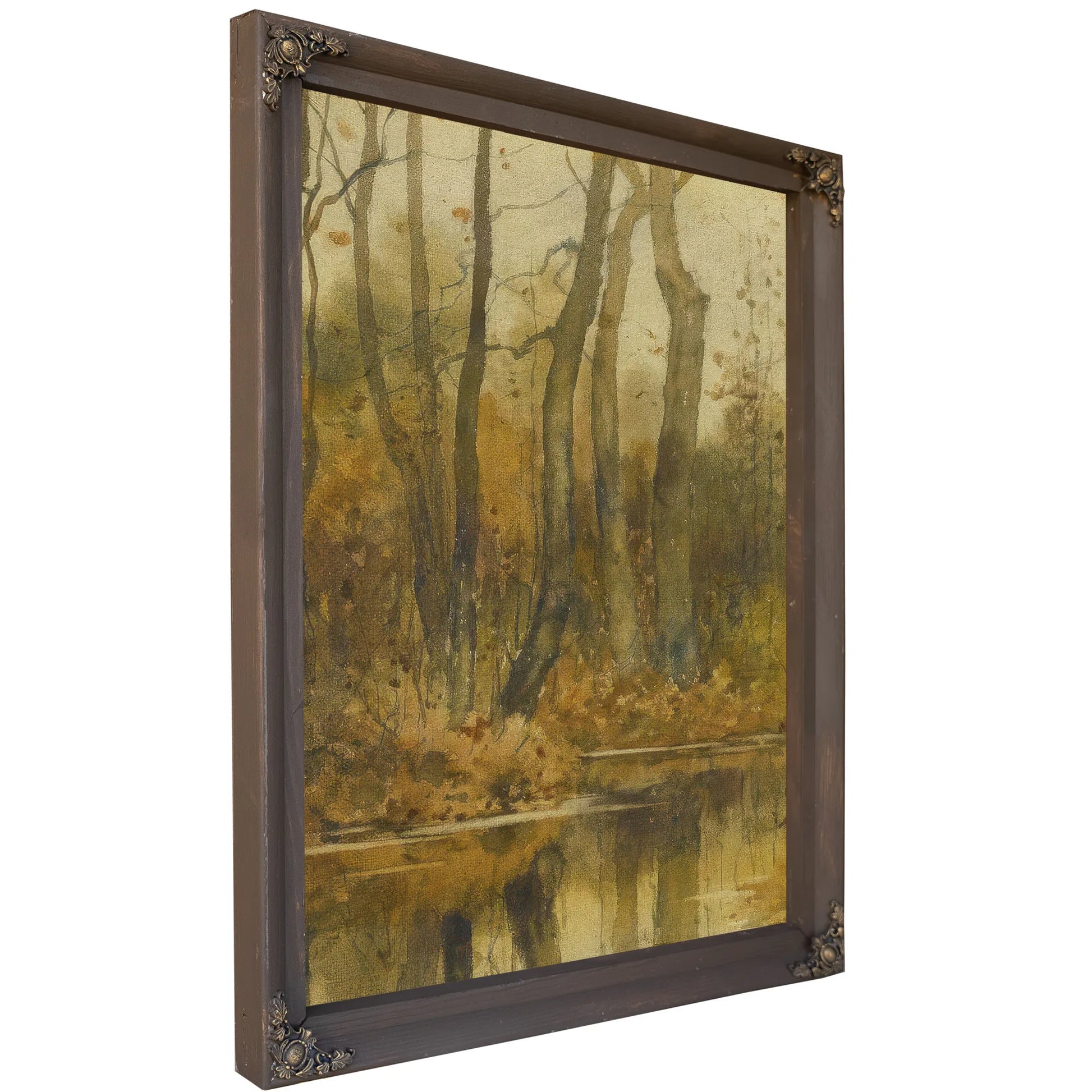 Stream In The Woods By Childe Hassam Fine Art Print