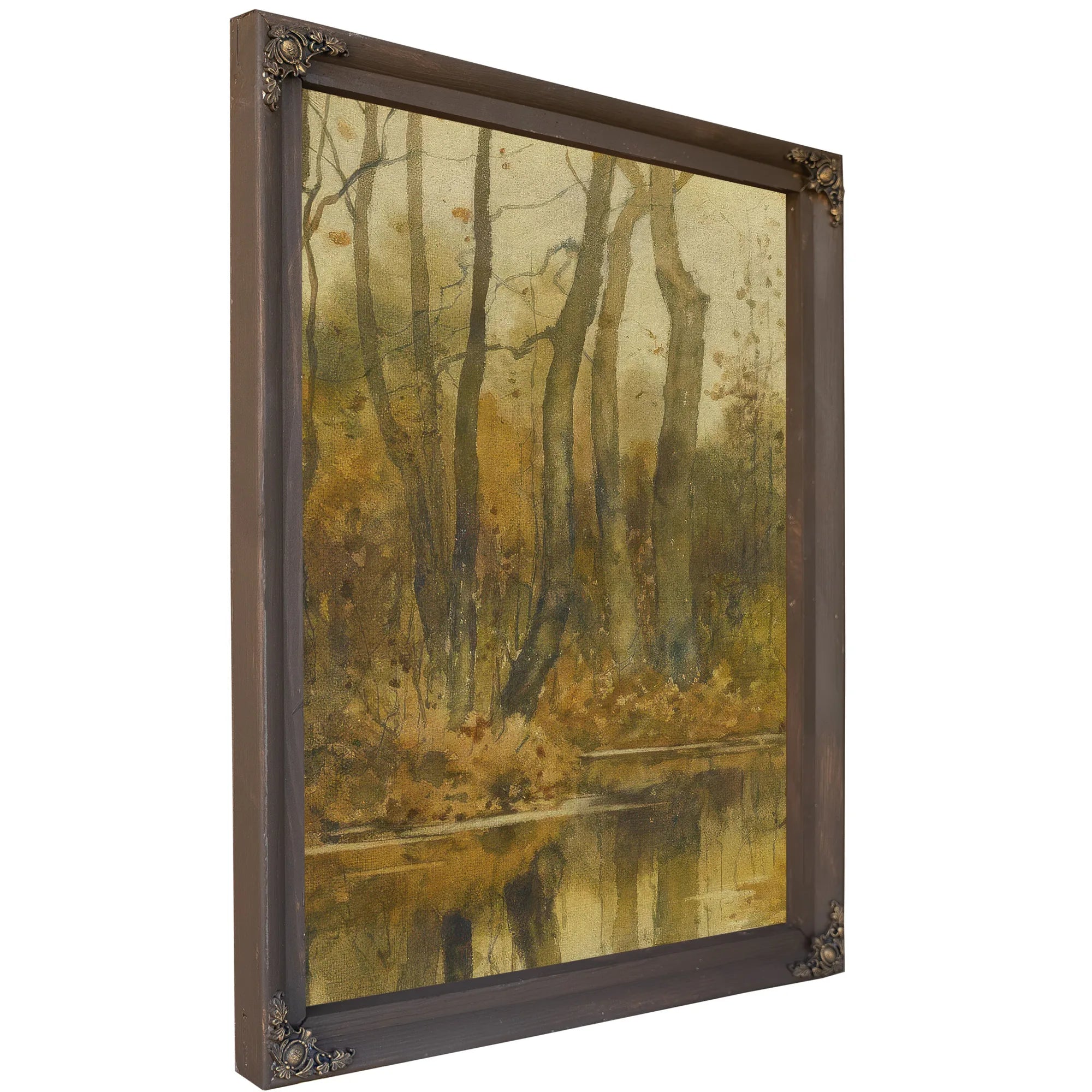 Stream In The Woods By Childe Hassam Fine Art Print