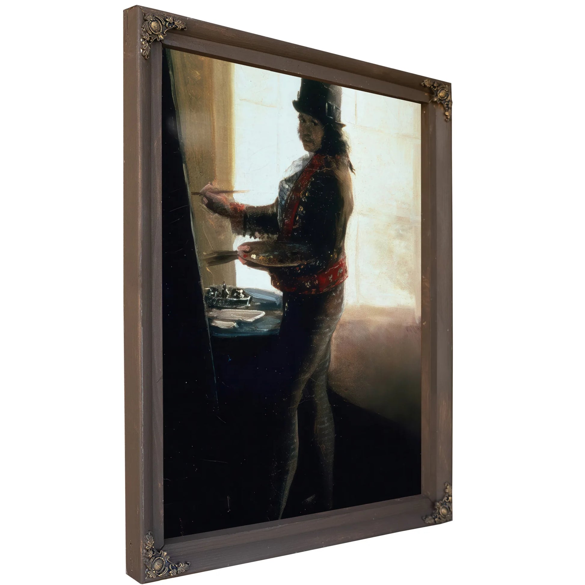 Self Portrait In The Studio By Francisco De Goya Fine Art Print