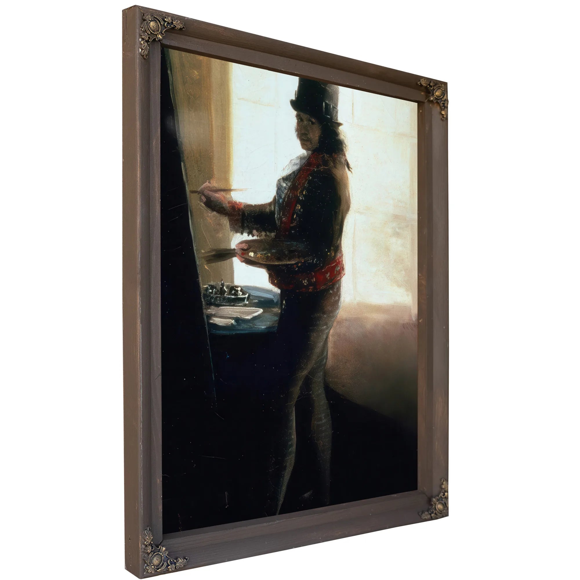 Self Portrait In The Studio By Francisco De Goya Fine Art Print