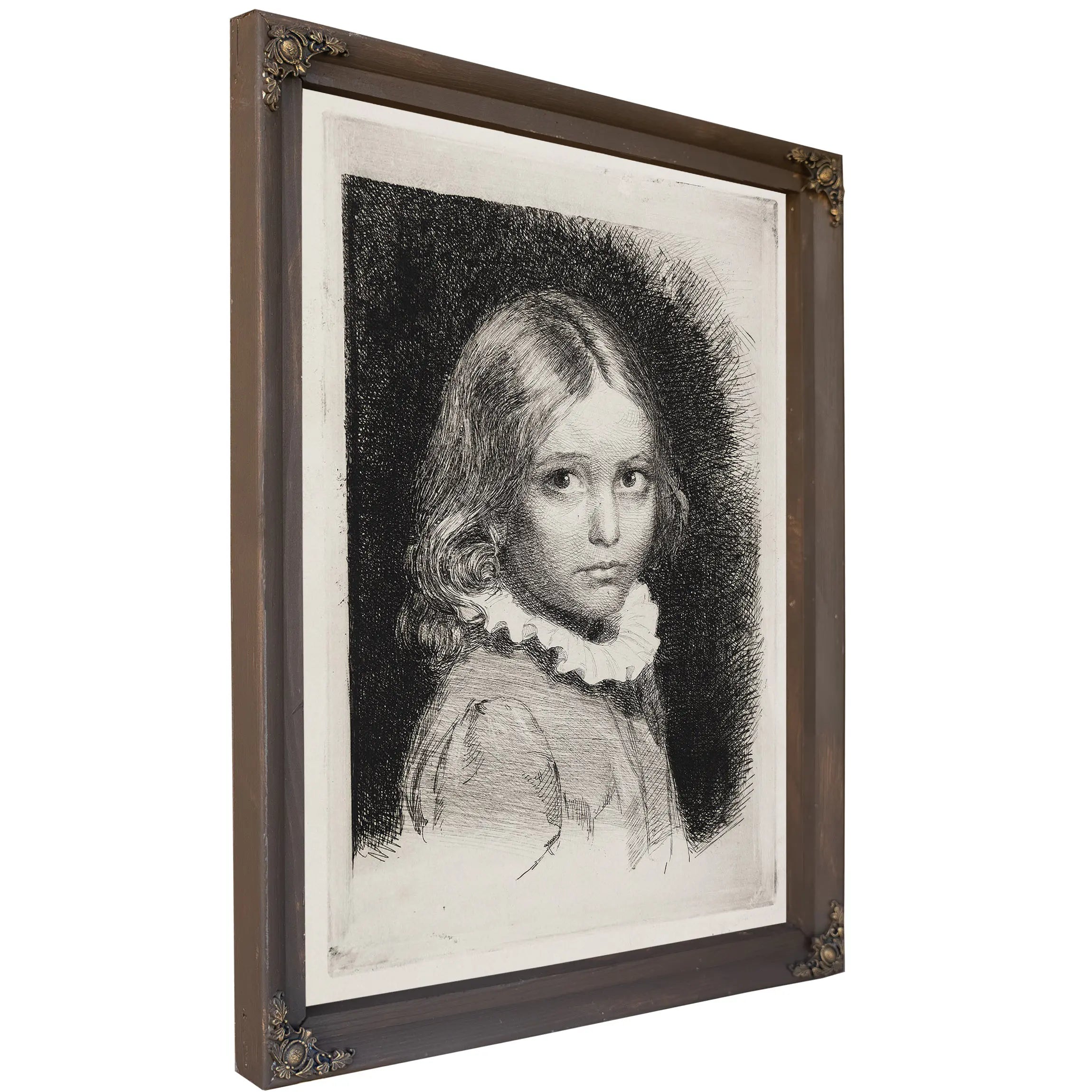 Portrait Of Clara Emilie Rose Bloch by Carl Bloch