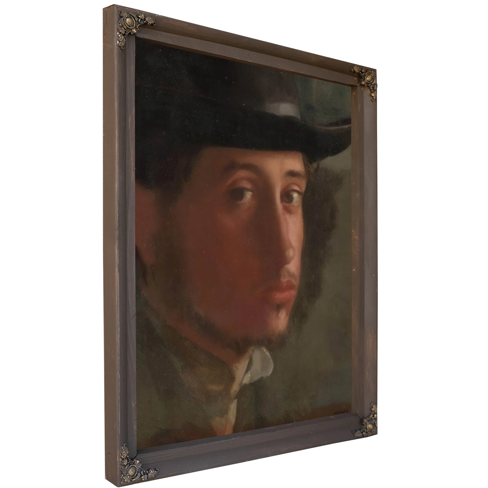 Self Portrait 1857 58 21X16 2Cm By Edgar Degas Fine Art Print