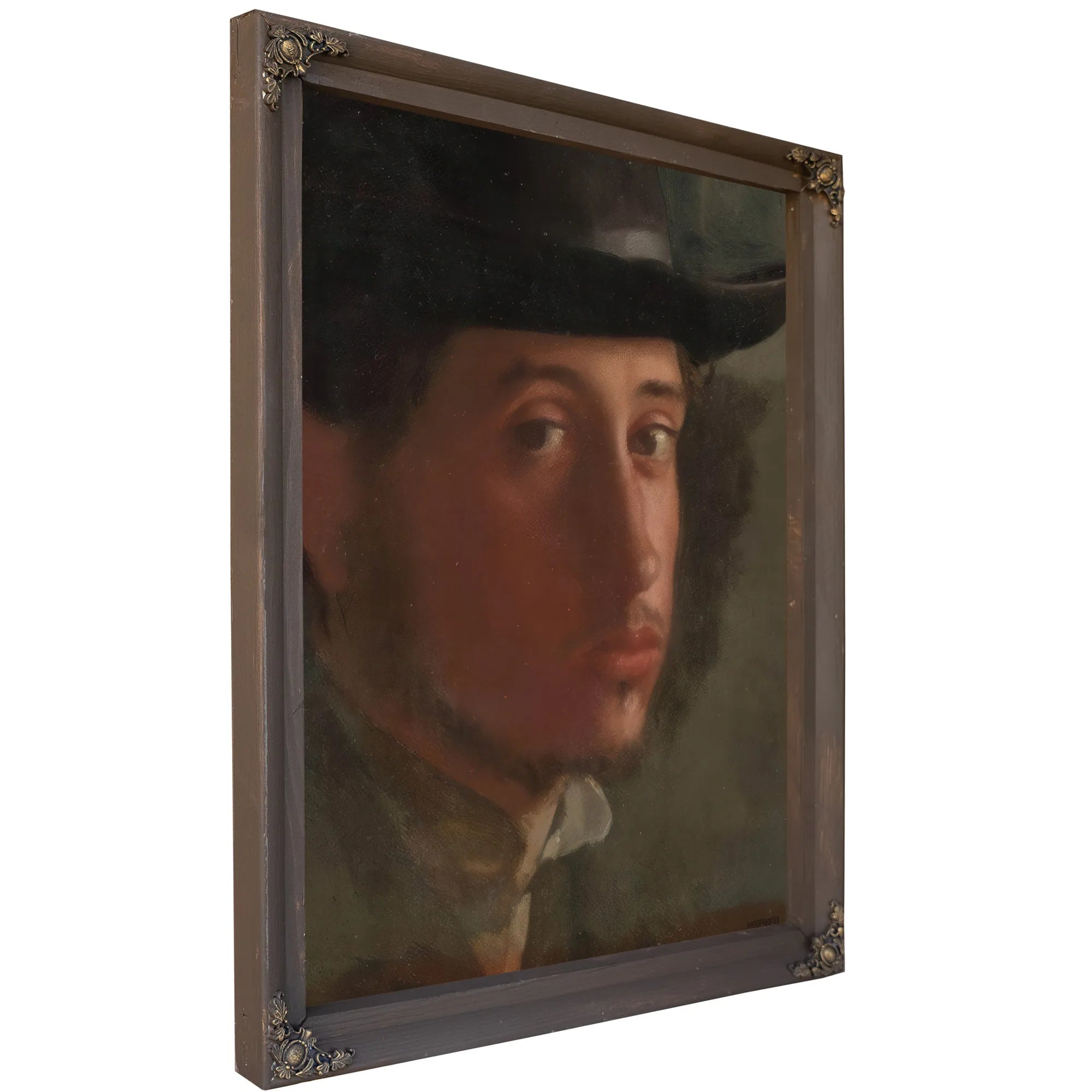 Self Portrait 1857 58 21X16 2Cm By Edgar Degas Fine Art Print