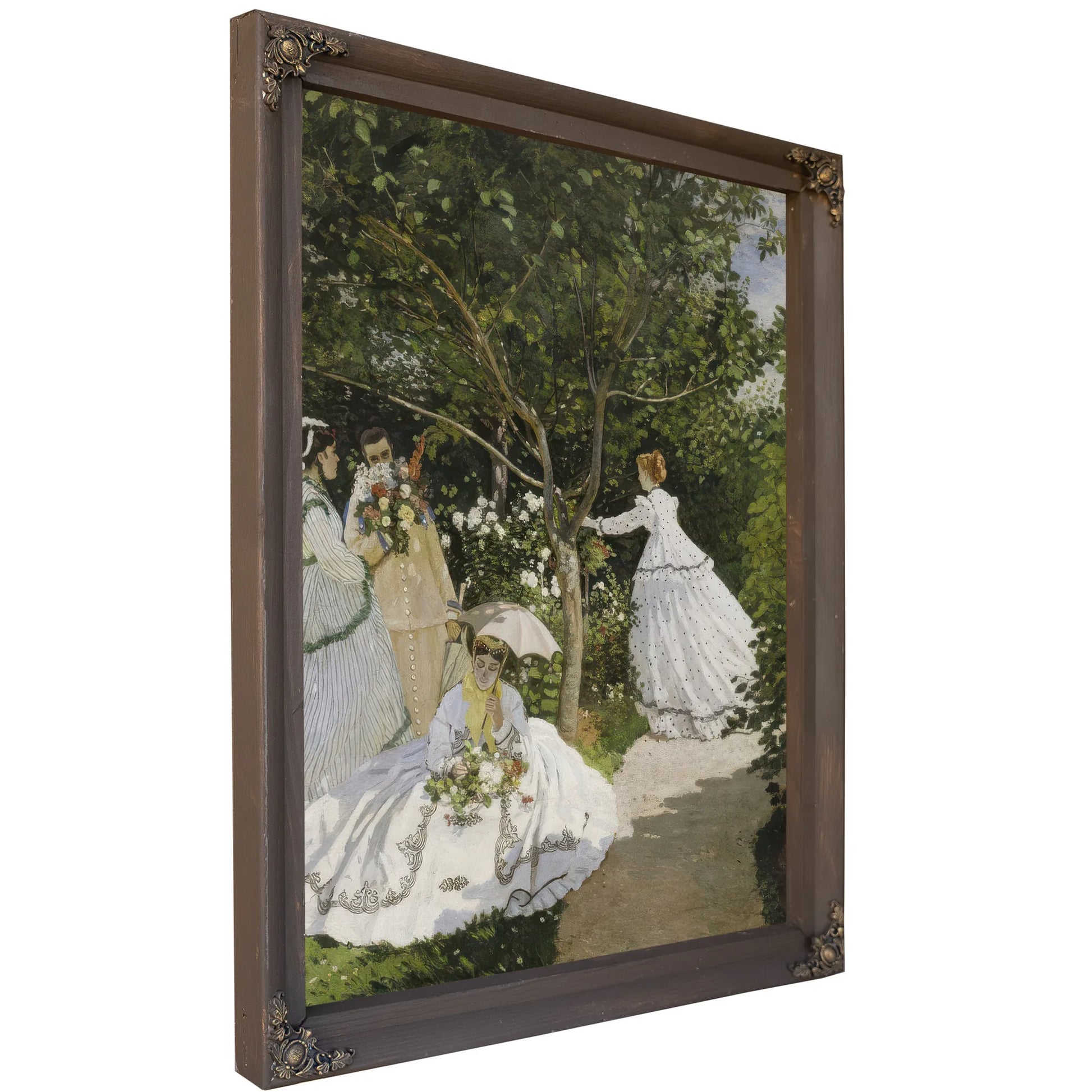 Femmes Au Jardin, A Ville D'avray 1 By Claude Monet Fine Art Print