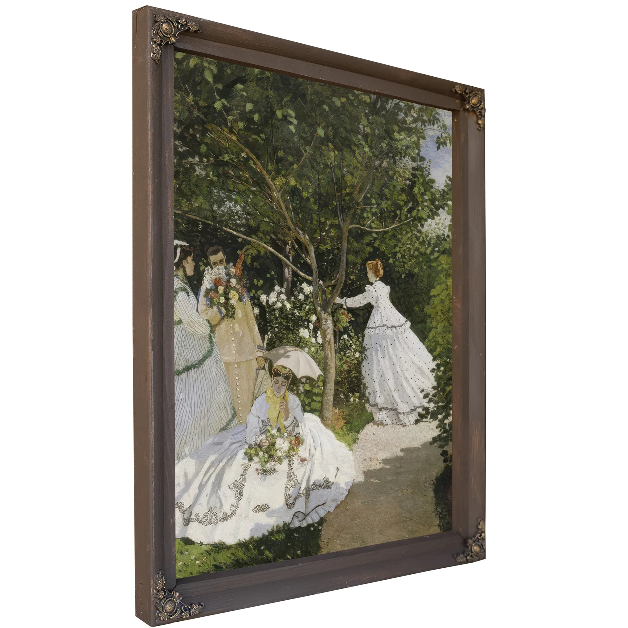 Femmes Au Jardin, A Ville D'avray 1 By Claude Monet Fine Art Print