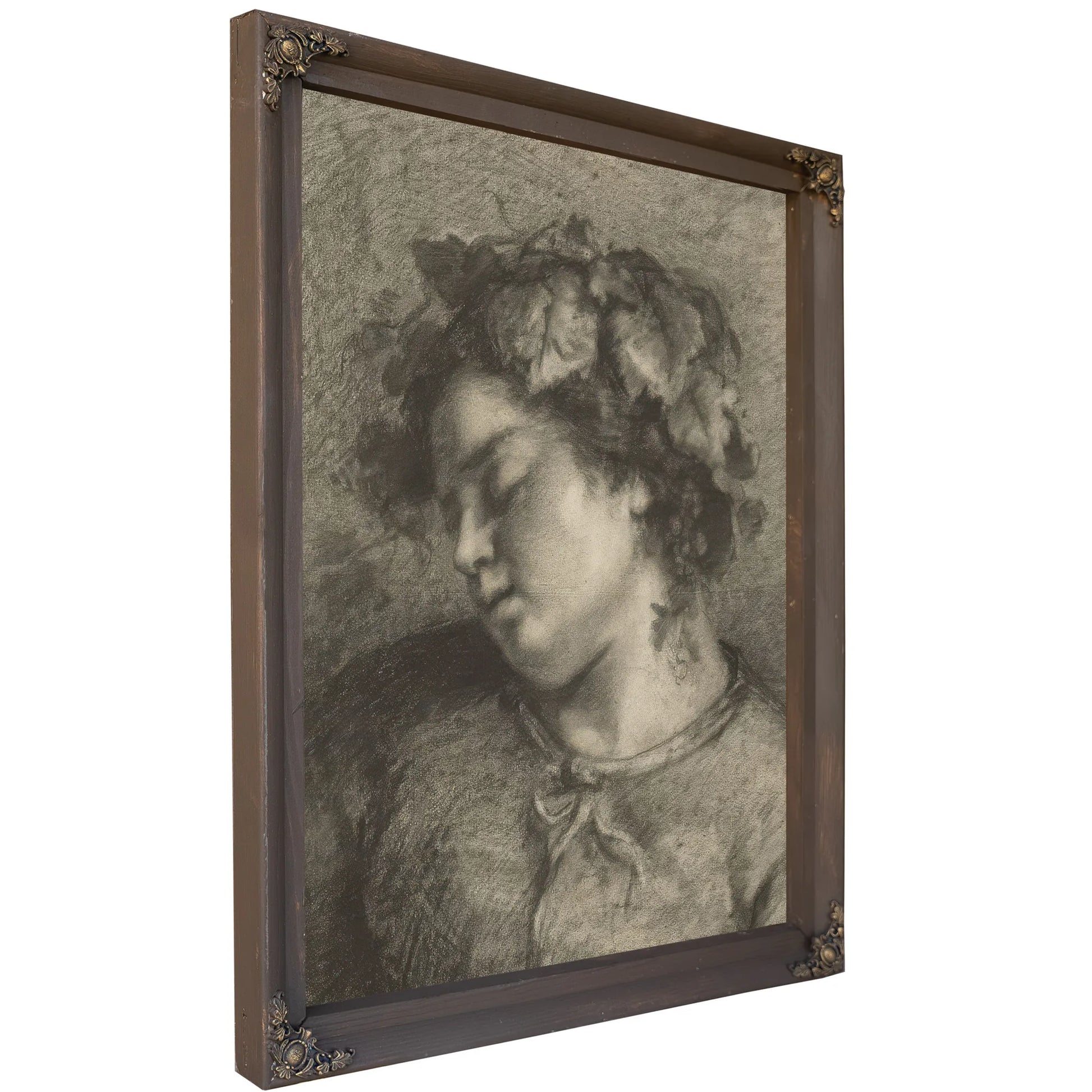 Head Of A Sleeping Bacchante By Jean Desire Gustave Courbet Fine Art Print