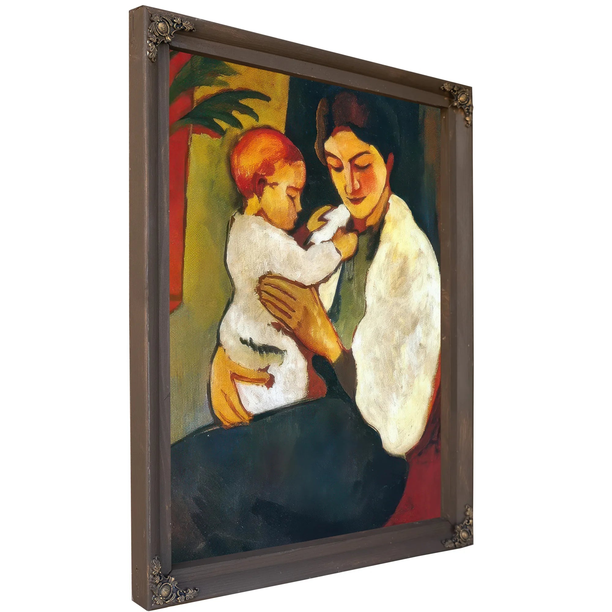 Mother And Child By August Macke Fine Art Print