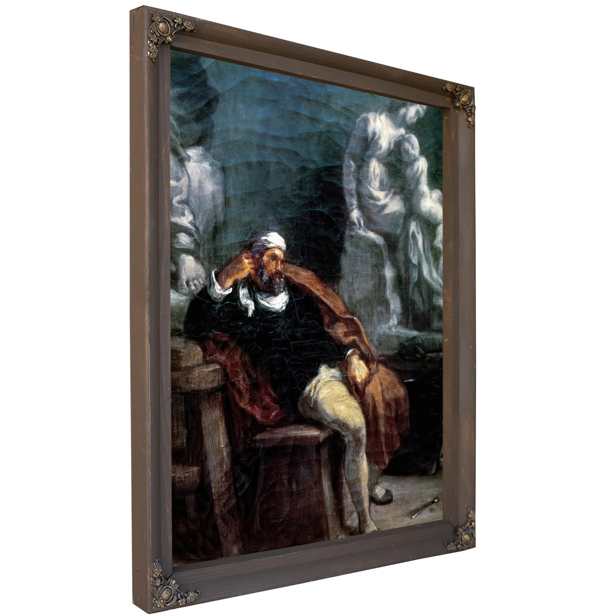Michelangelo (1475 1564) In His Studio By Ferdinand Victor Eugene Delacroix Fine Art Print