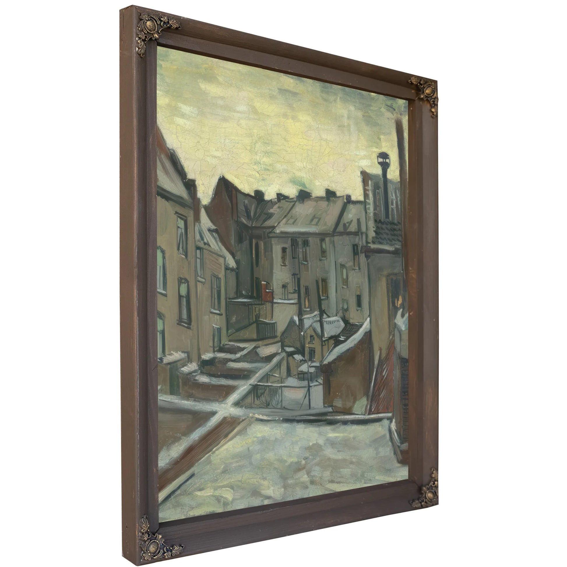 Houses Seen From The Back By Vincent Van Gogh Fine Art Print